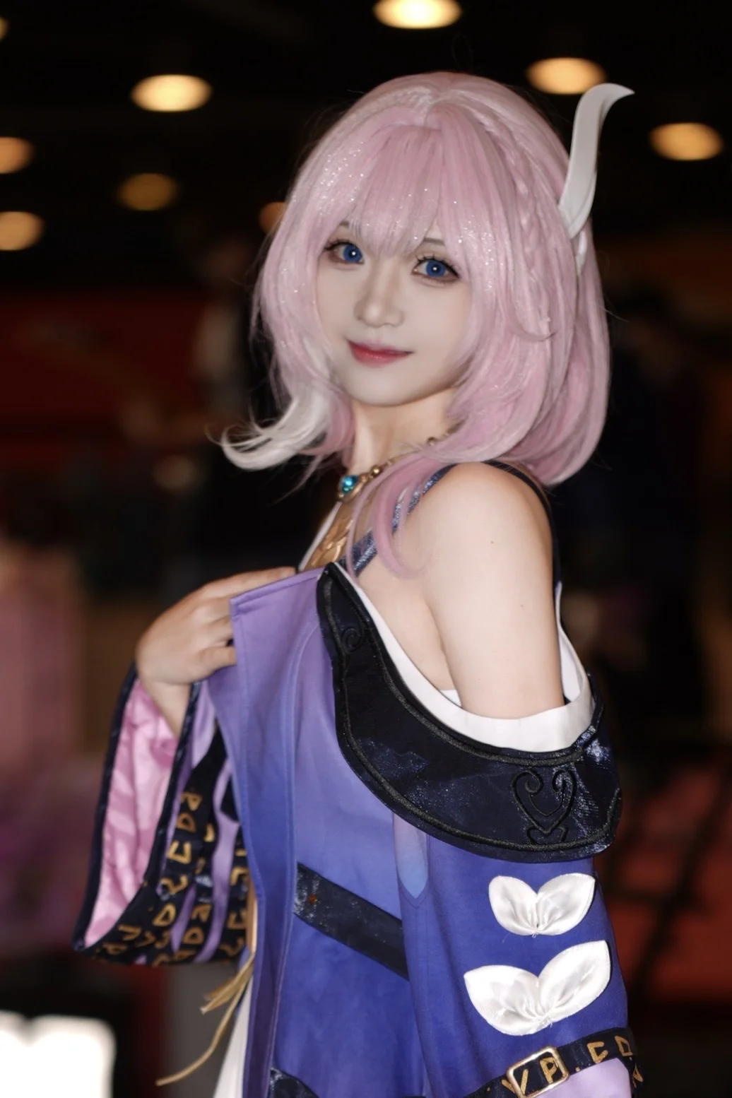 昔涟cos, 崩坏星穹铁道, 漫展返图, cosplay摄影, 粉色假发 - 第1张