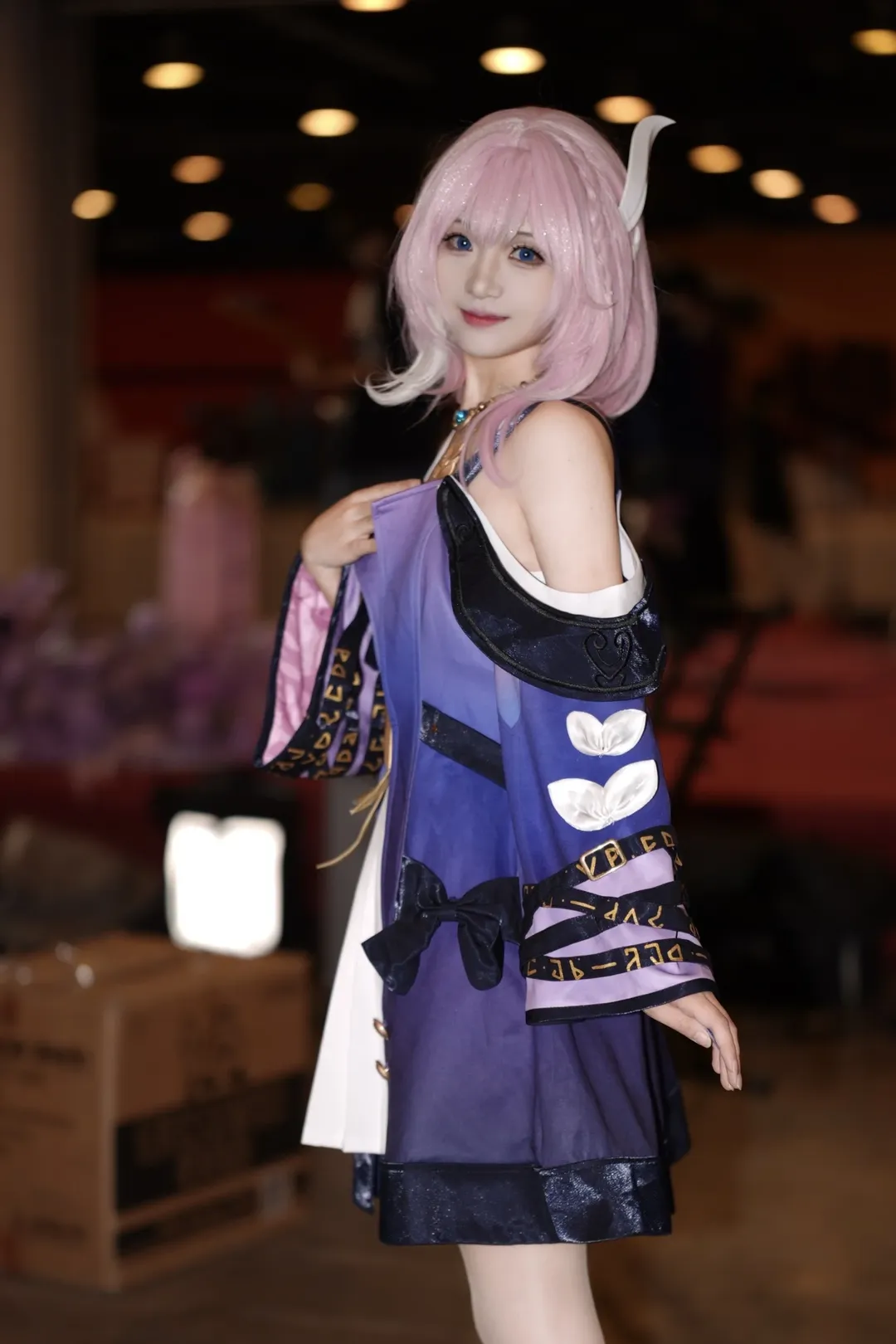 昔涟cos, 崩坏星穹铁道, 漫展返图, cosplay摄影, 粉色假发