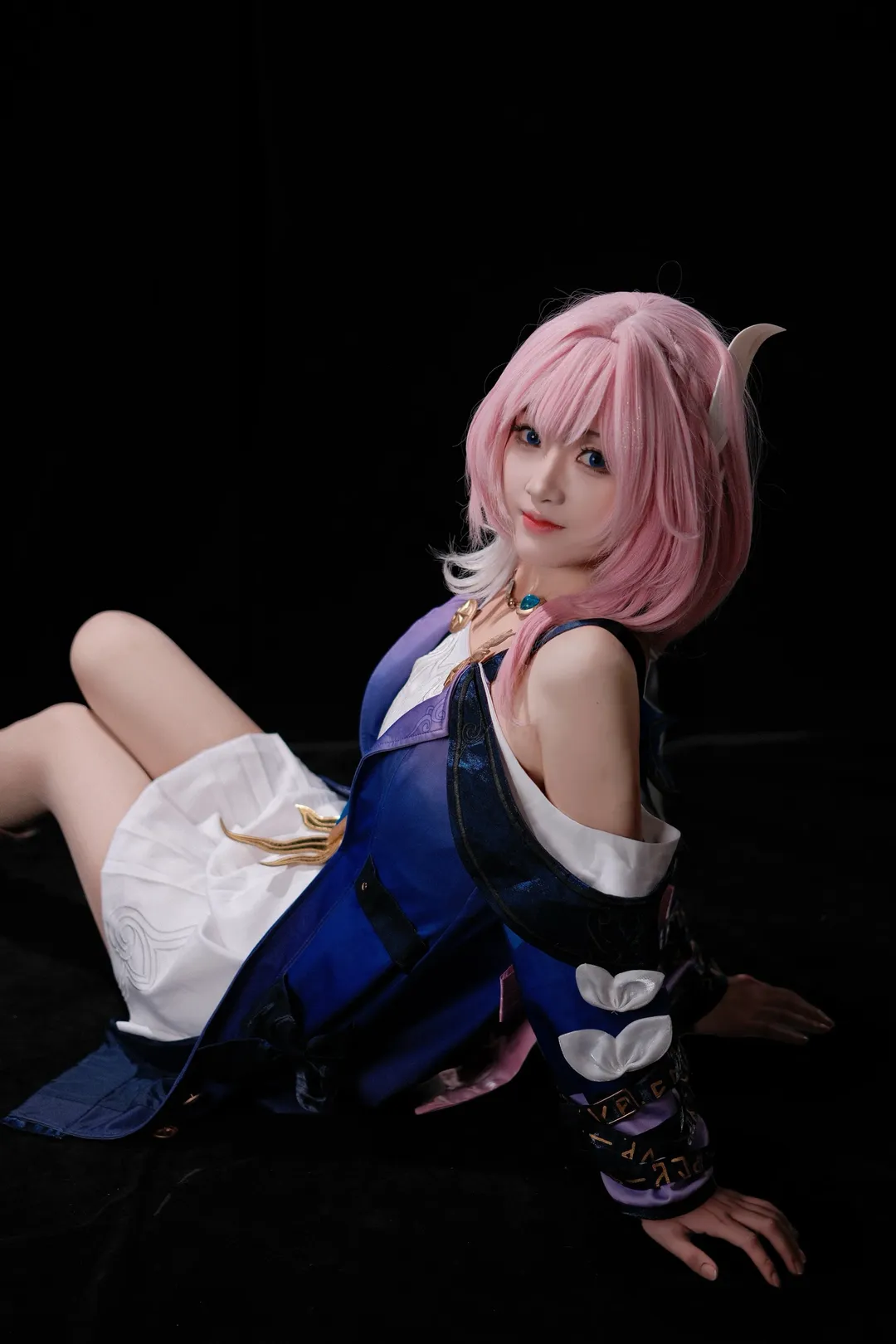 二次元少女, 昔涟cos, 崩坏星穹铁道, cosplay摄影, 粉色假发 - 第1张