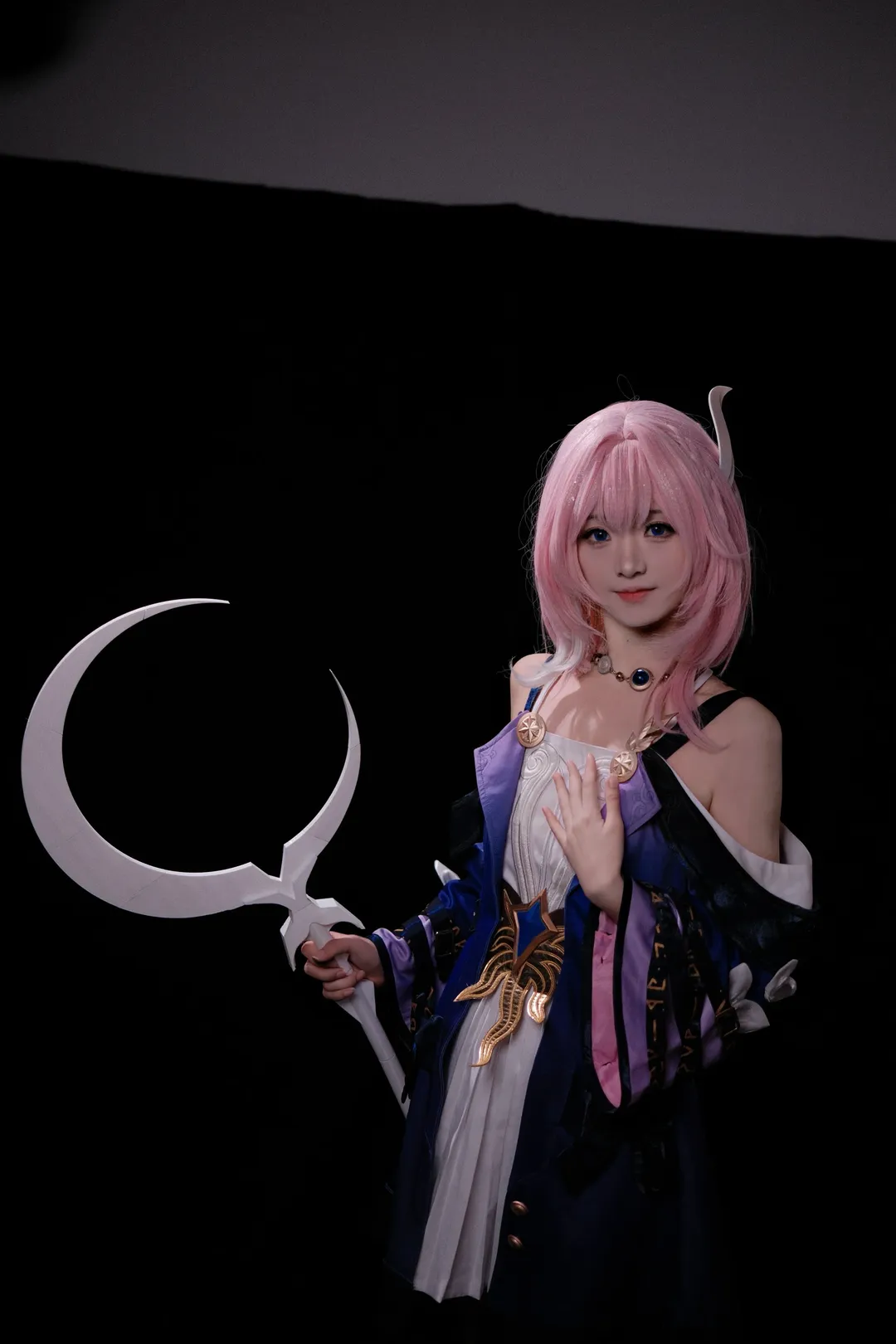 二次元少女, 昔涟cos, 崩坏星穹铁道, cosplay摄影, 粉色假发 - 第3张