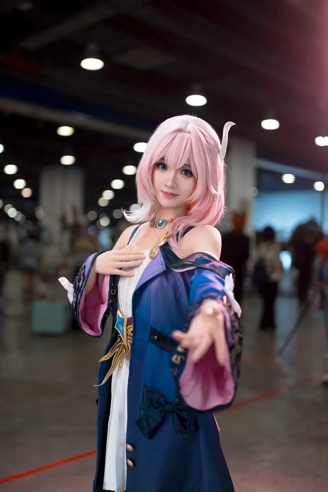 昔涟cos, 崩坏星穹铁道, 漫展返图, cosplay摄影, 粉发造型