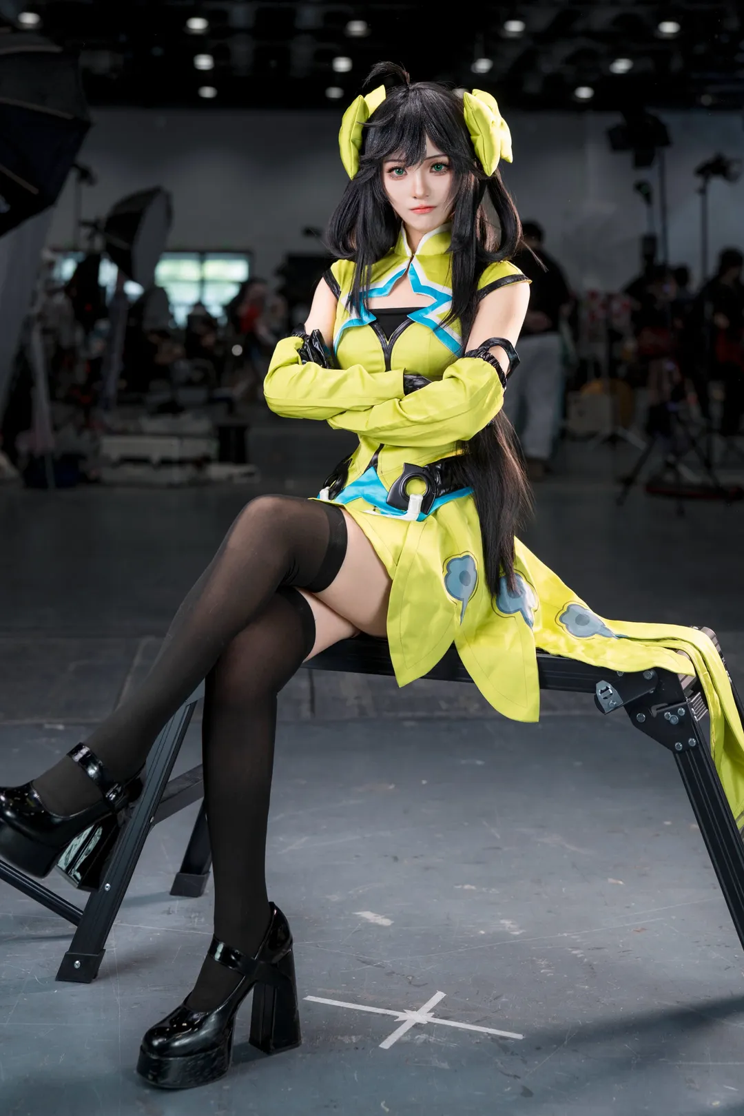 王者荣耀, 漫展摄影, cosplay穿搭, 孙尚香cos, 黑丝厚底鞋