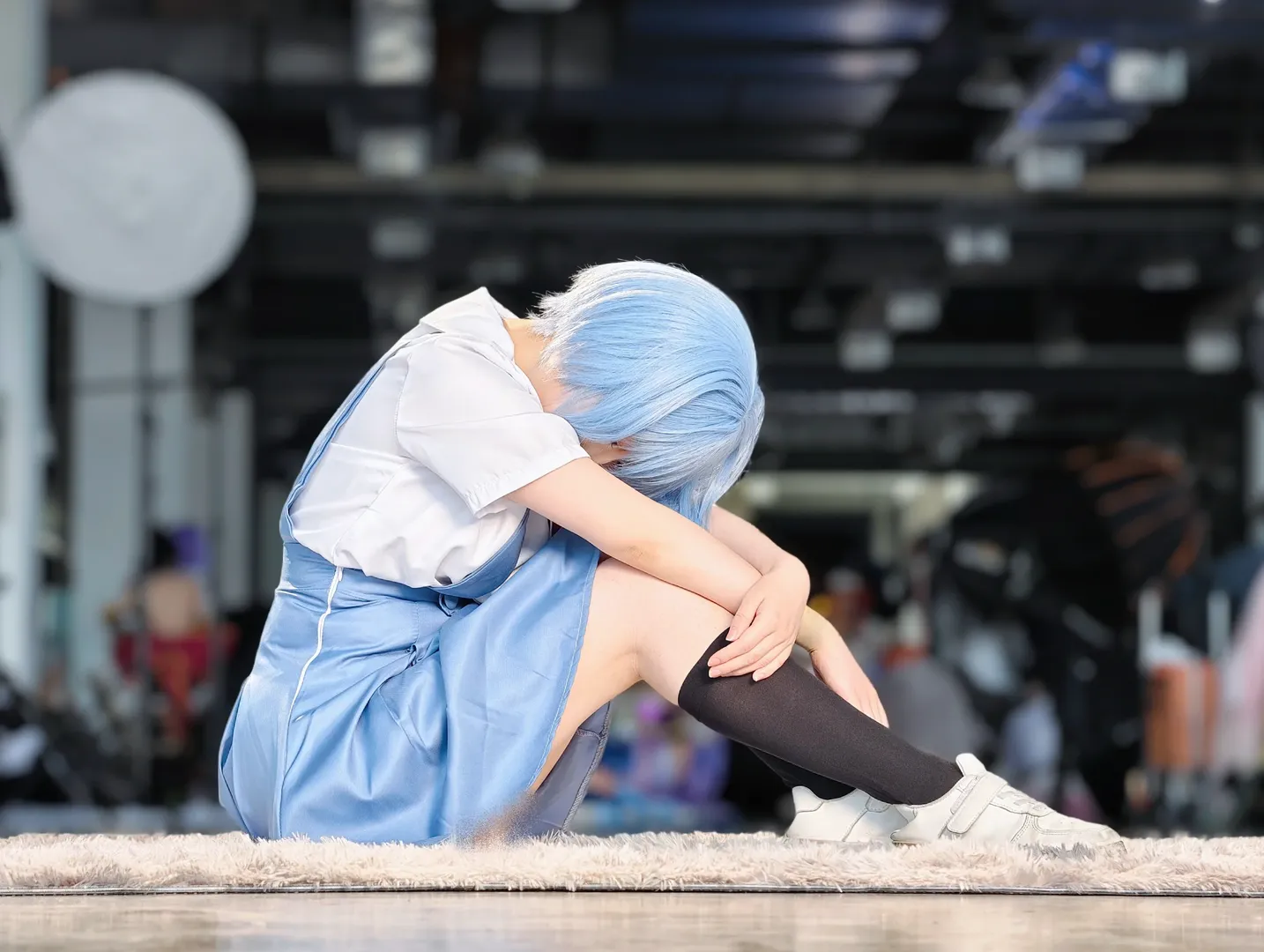Anime-style photography, Rei Ayanami cosplay, Neon Genesis Evangelion, Cosplay convention photos, Changsha Menghua Anime Expo - Image 4
