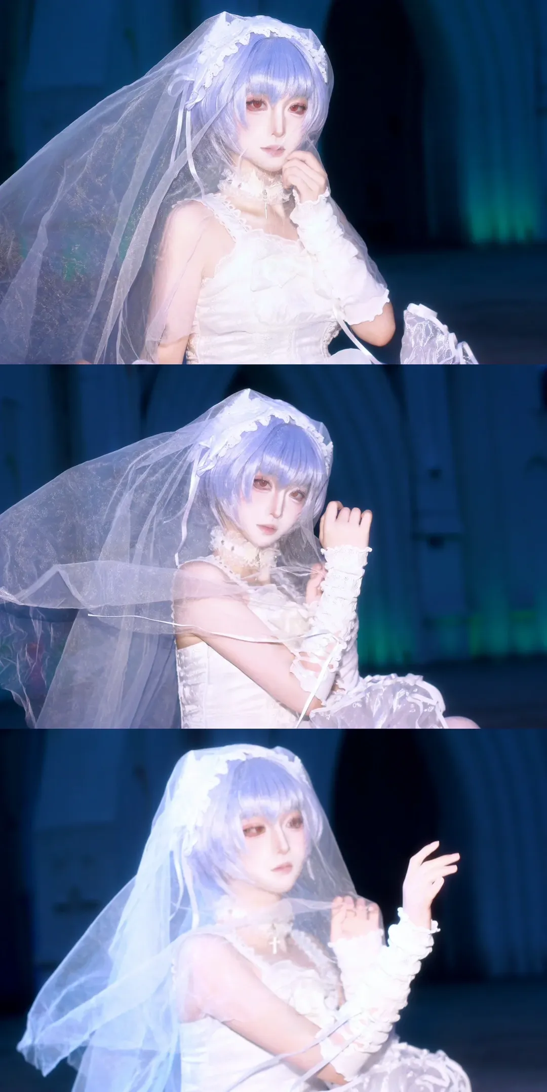 绫波丽cos, 新世纪福音战士, 哥特风cosplay, 二次元私设, 长沙cos约拍 - 第1张