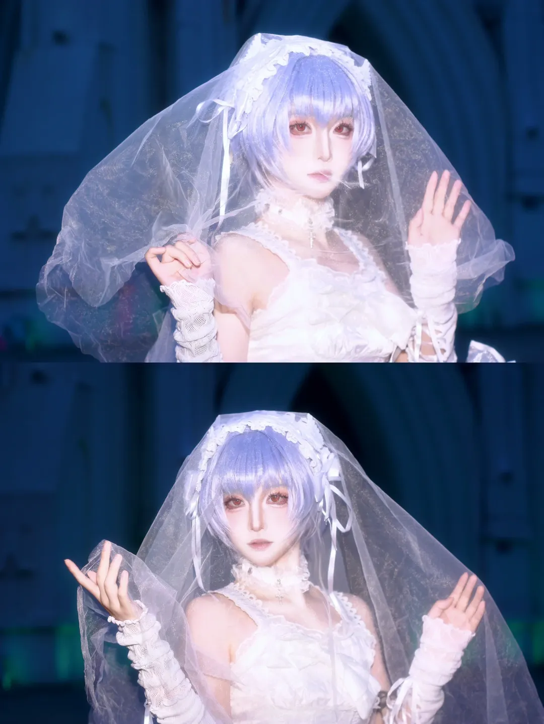 绫波丽cos, 新世纪福音战士, 哥特风cosplay, 二次元私设, 长沙cos约拍 - 第2张
