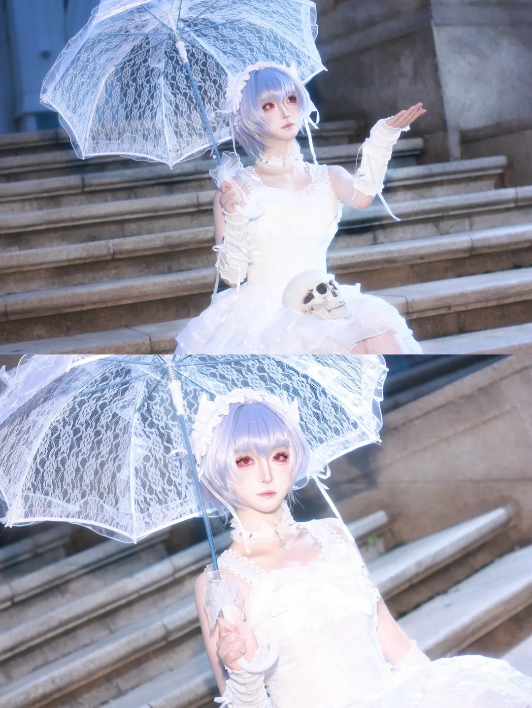 绫波丽cos, 新世纪福音战士, cosplay分享, 哥特绫波丽, eva正片 - 第1张