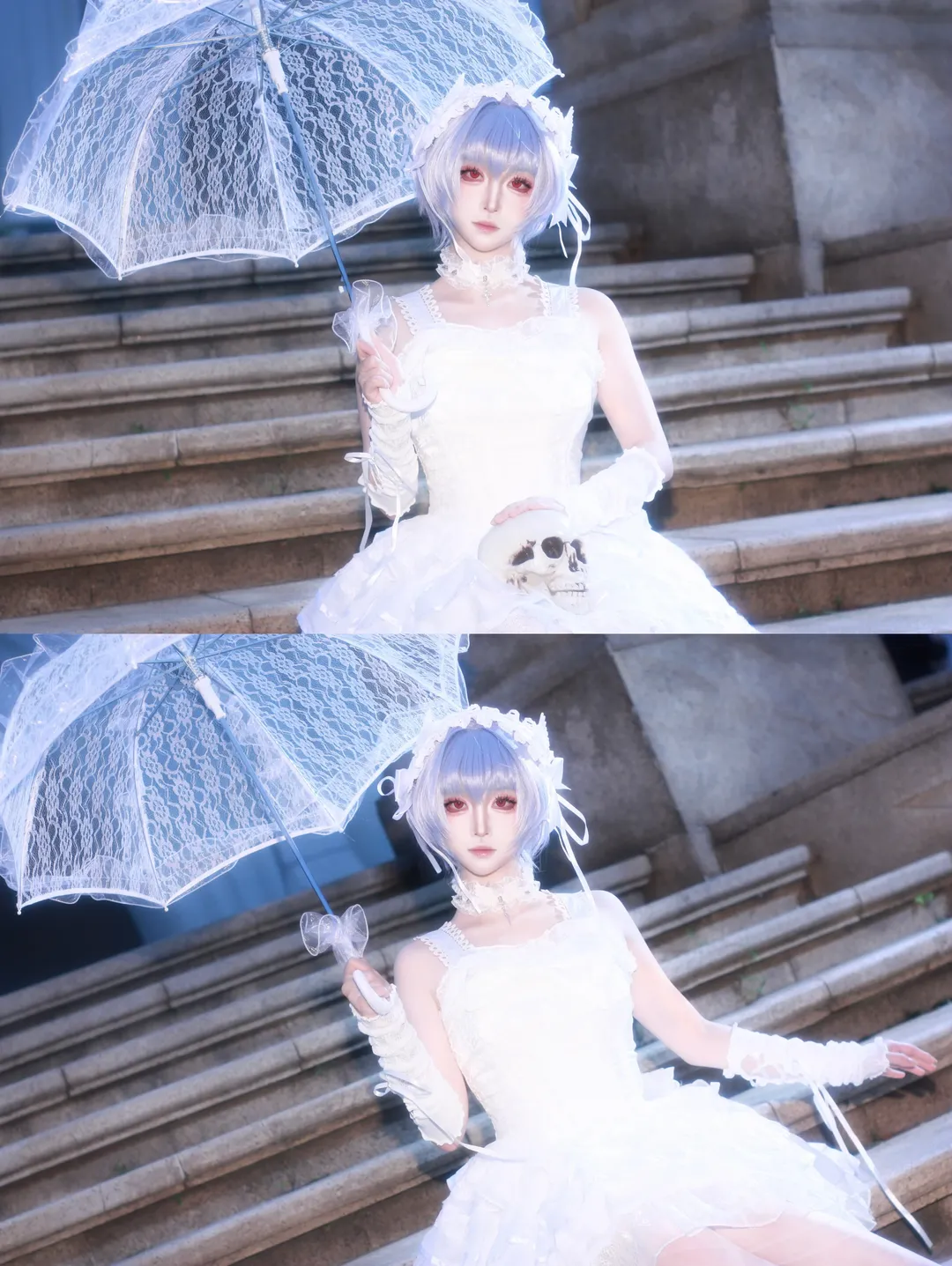绫波丽cos, 新世纪福音战士, cosplay分享, 哥特绫波丽, eva正片 - 第3张