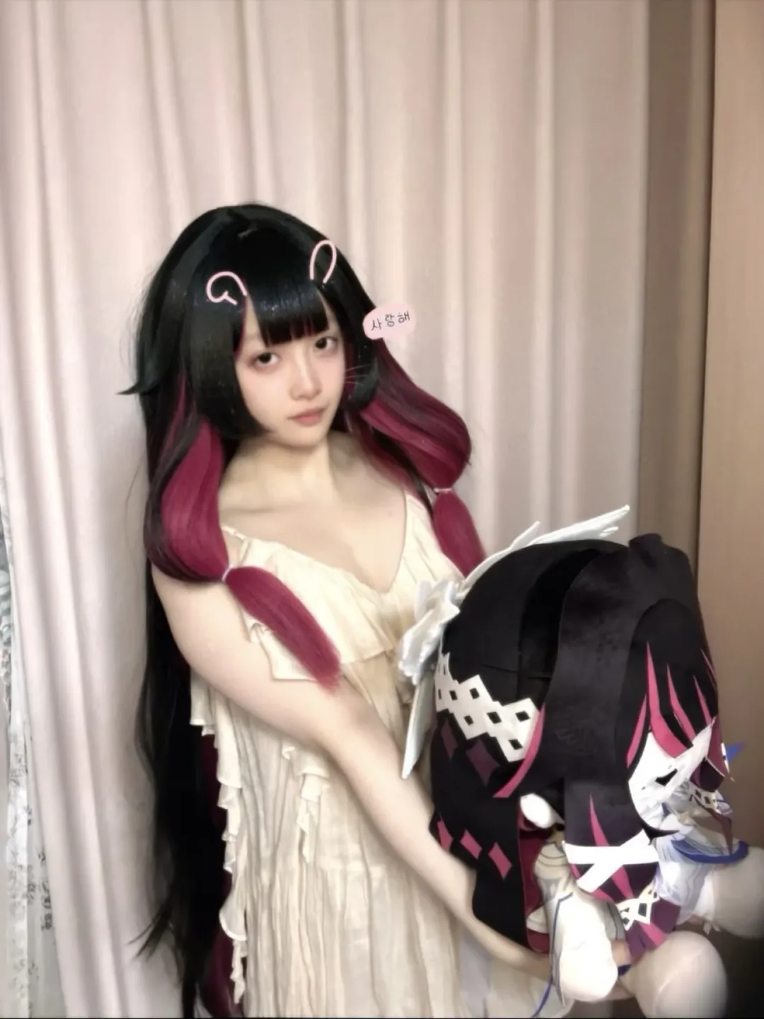 原神, 哥伦比娅cos, 二次元cosplay, 假发试戴, 试毛记录 - 第1张