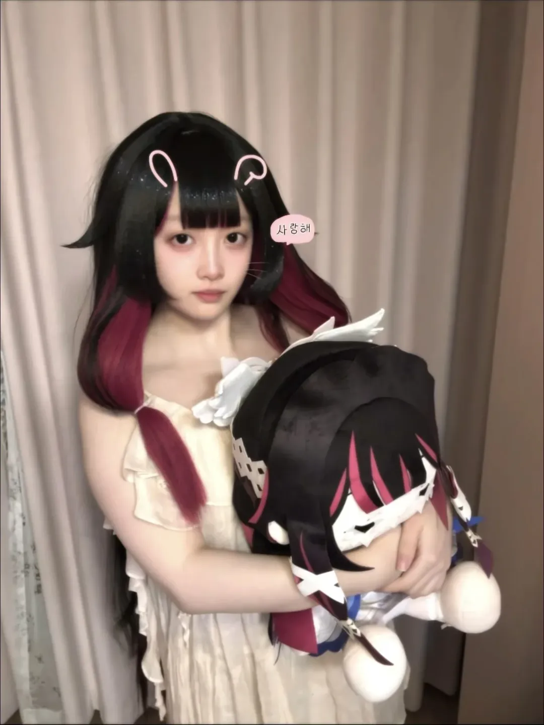 原神, 哥伦比娅cos, 二次元cosplay, 假发试戴, 试毛记录 - 第3张