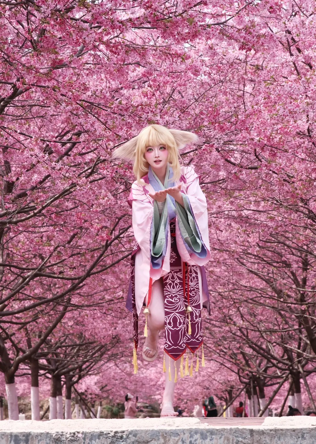 cos正片, 狐妖小红娘, 樱花季, 樱花写真, 涂山苏苏cos - 第4张