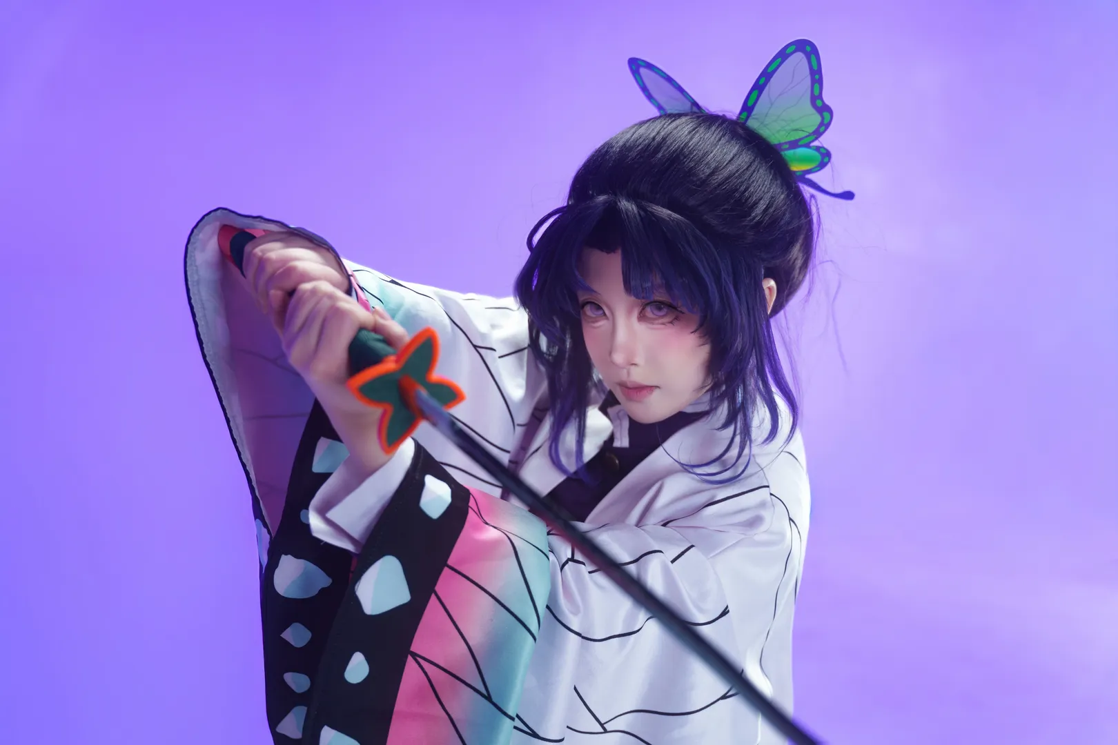 cosplay, 鬼滅之刃, 蝴蝶忍cos, 長沙米庫COS攝影棚, 蟲之呼吸 - 第7張