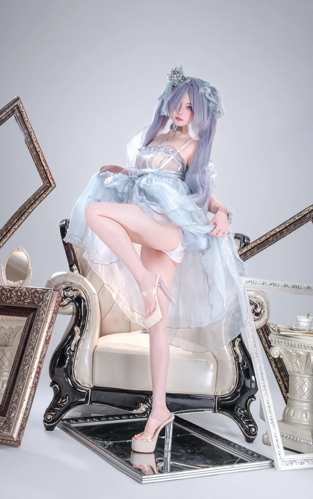 灰姑娘cos, 梦幻穿搭, 灰姑娘, 透明纱裙, 人偶妆造 - 第2张