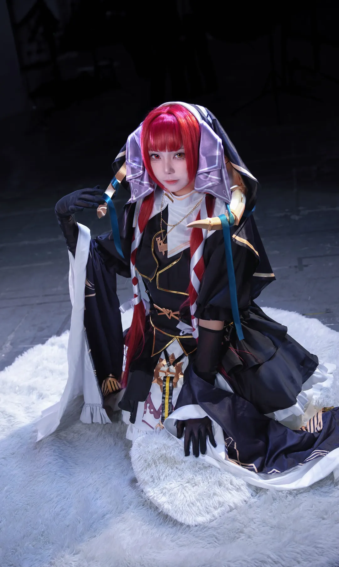 白丝穿搭, 修女cos, 反差萌, 宝钟玛琳cos, hololive - 第3张