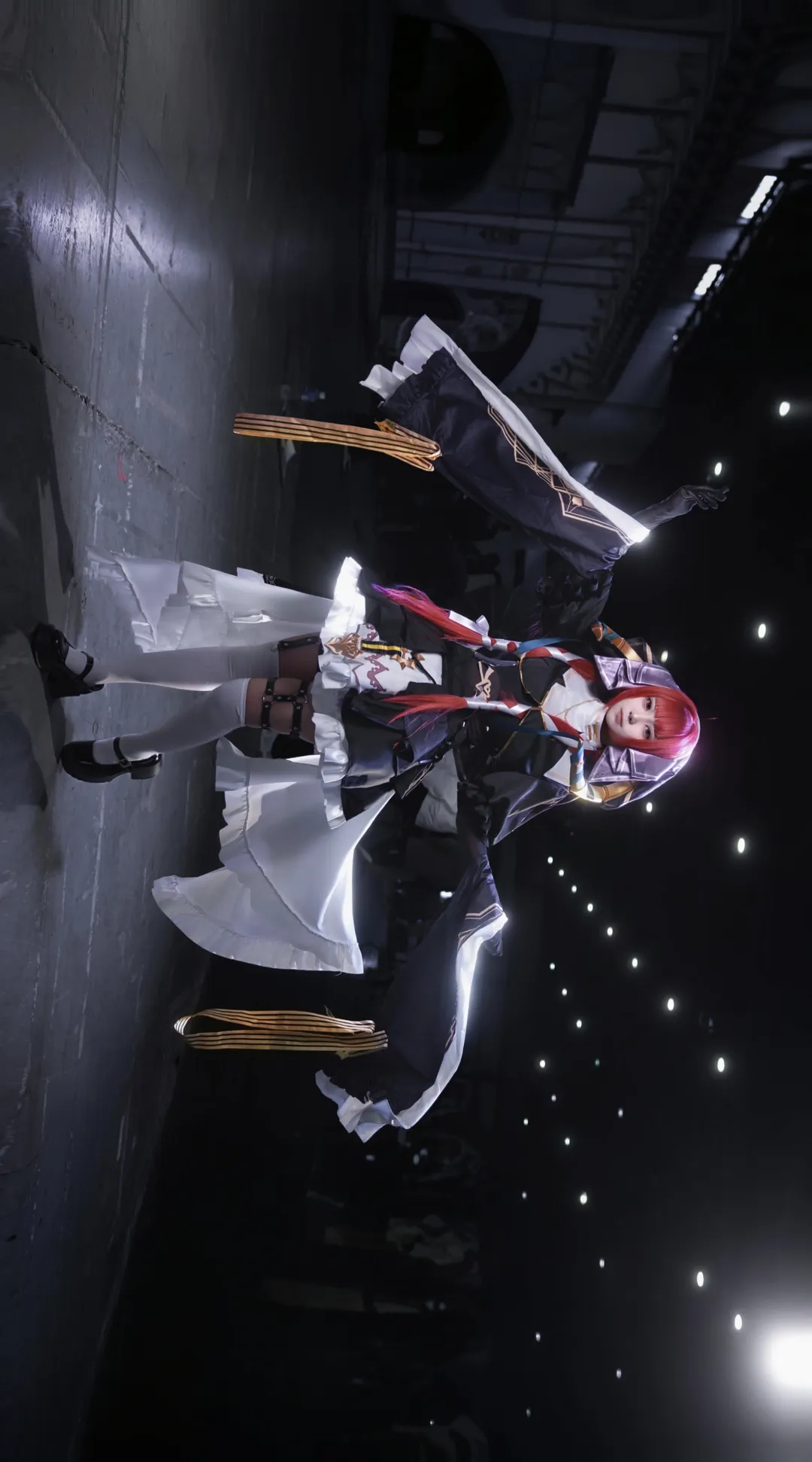 白丝穿搭, 修女cos, 反差萌, 宝钟玛琳cos, hololive
