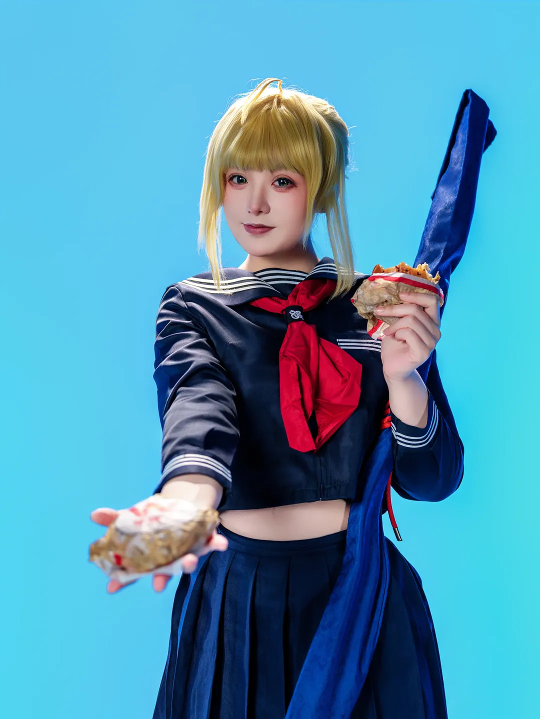 阿尔托莉雅cos, Fate, JK制服, 二次元cos, 吾王 - 第5张