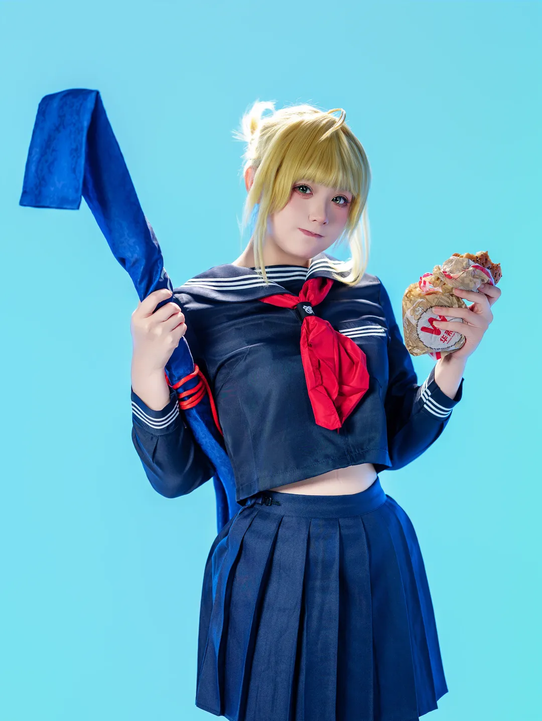 阿尔托莉雅cos, Fate, JK制服, 二次元cos, 吾王 - 第7张