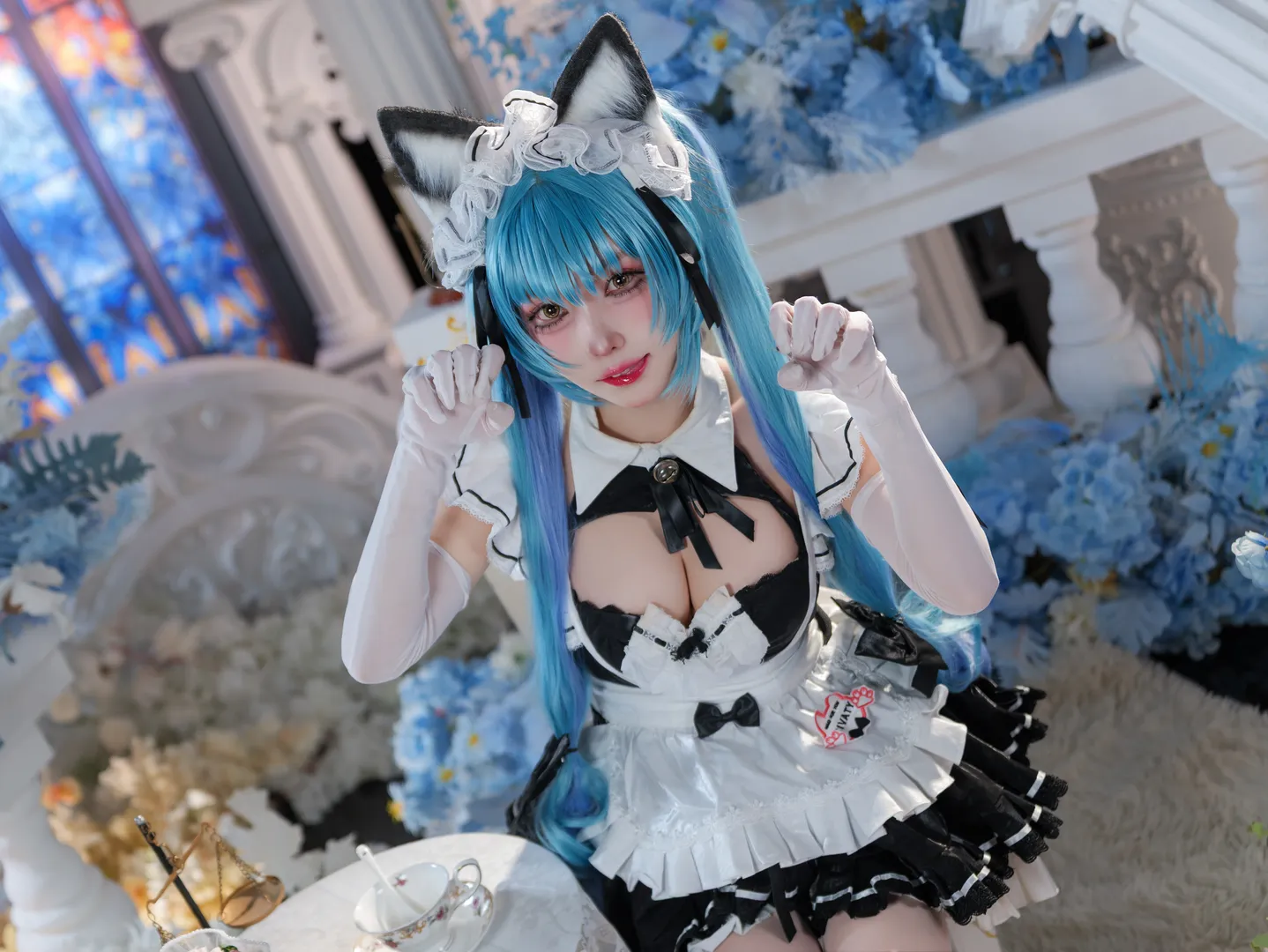 角色扮演, 女仆装, 二次元cosplay, 胜利女神NIKKE, 普丽瓦蒂cos - 第4张