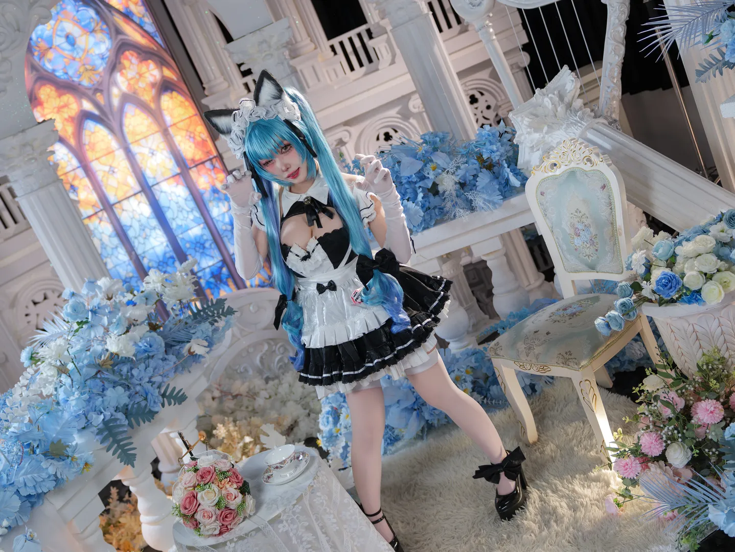 角色扮演, 女仆装, 二次元cosplay, 胜利女神NIKKE, 普丽瓦蒂cos - 第5张