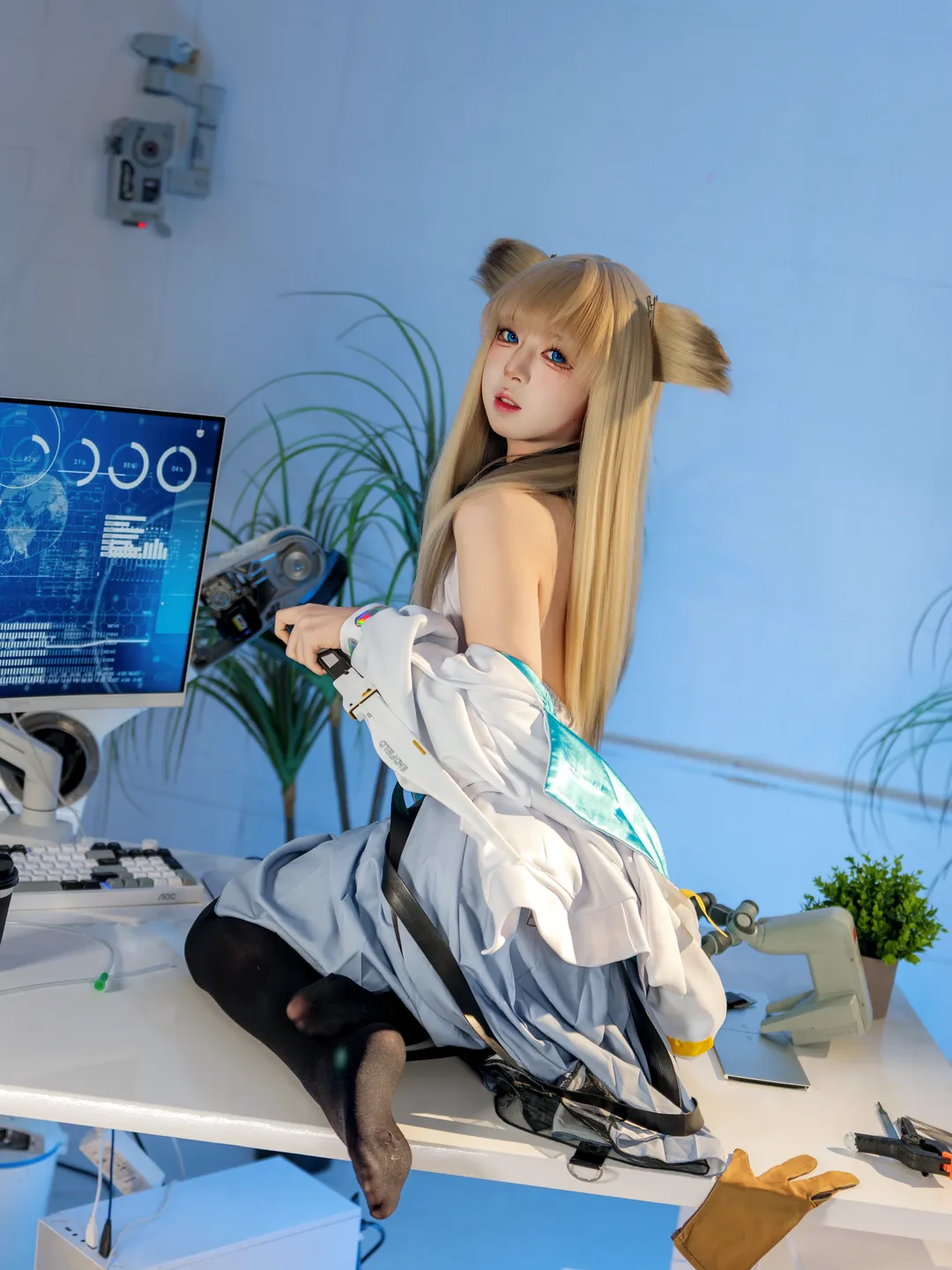 cosplay, Arknights: Endfield, Anime cosplay, Black tights outfit, Perlica cosplay - Image 2