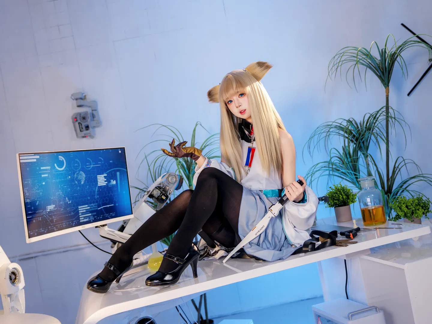 cosplay, Arknights: Endfield, Anime cosplay, Black tights outfit, Perlica cosplay - Image 4
