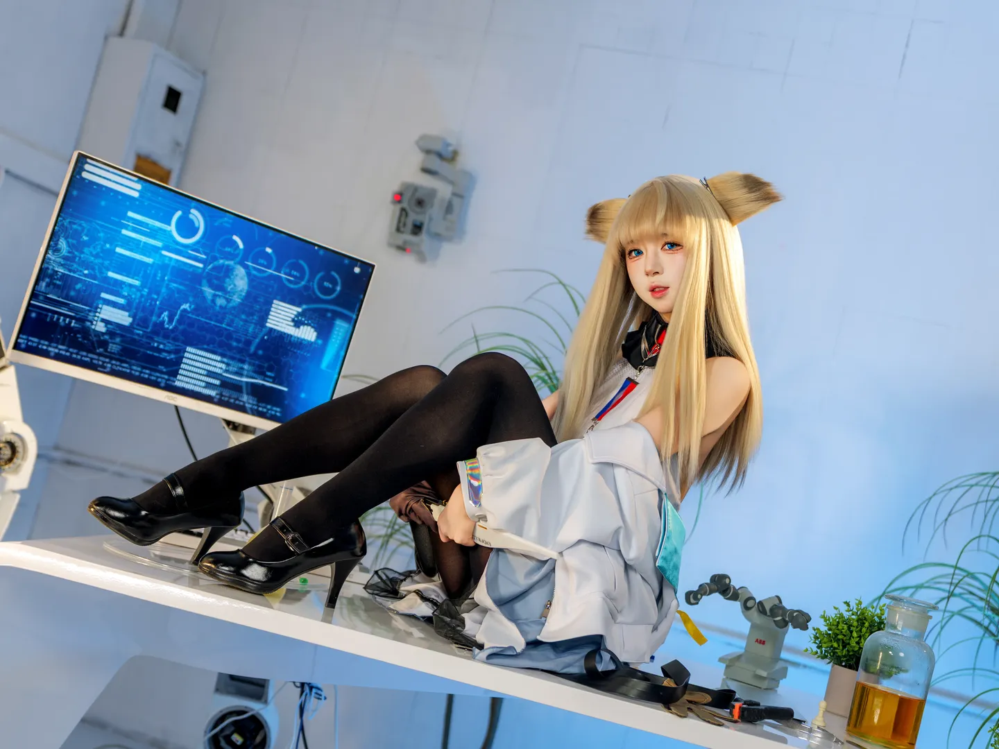 cosplay, Arknights: Endfield, Anime cosplay, Black tights outfit, Perlica cosplay - Image 5