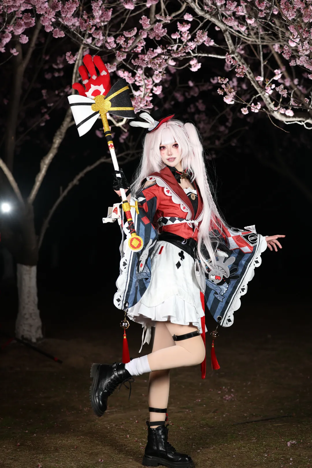 崩坏星穹铁道, 二次元cosplay, 火花cos, 外景摄影, 夜樱cos - 第4张