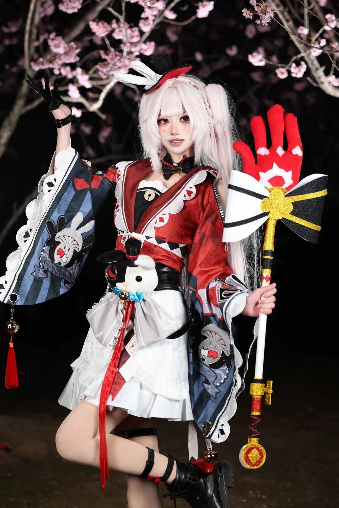 崩坏星穹铁道, 二次元cosplay, 火花cos, 外景摄影, 夜樱cos - 第5张