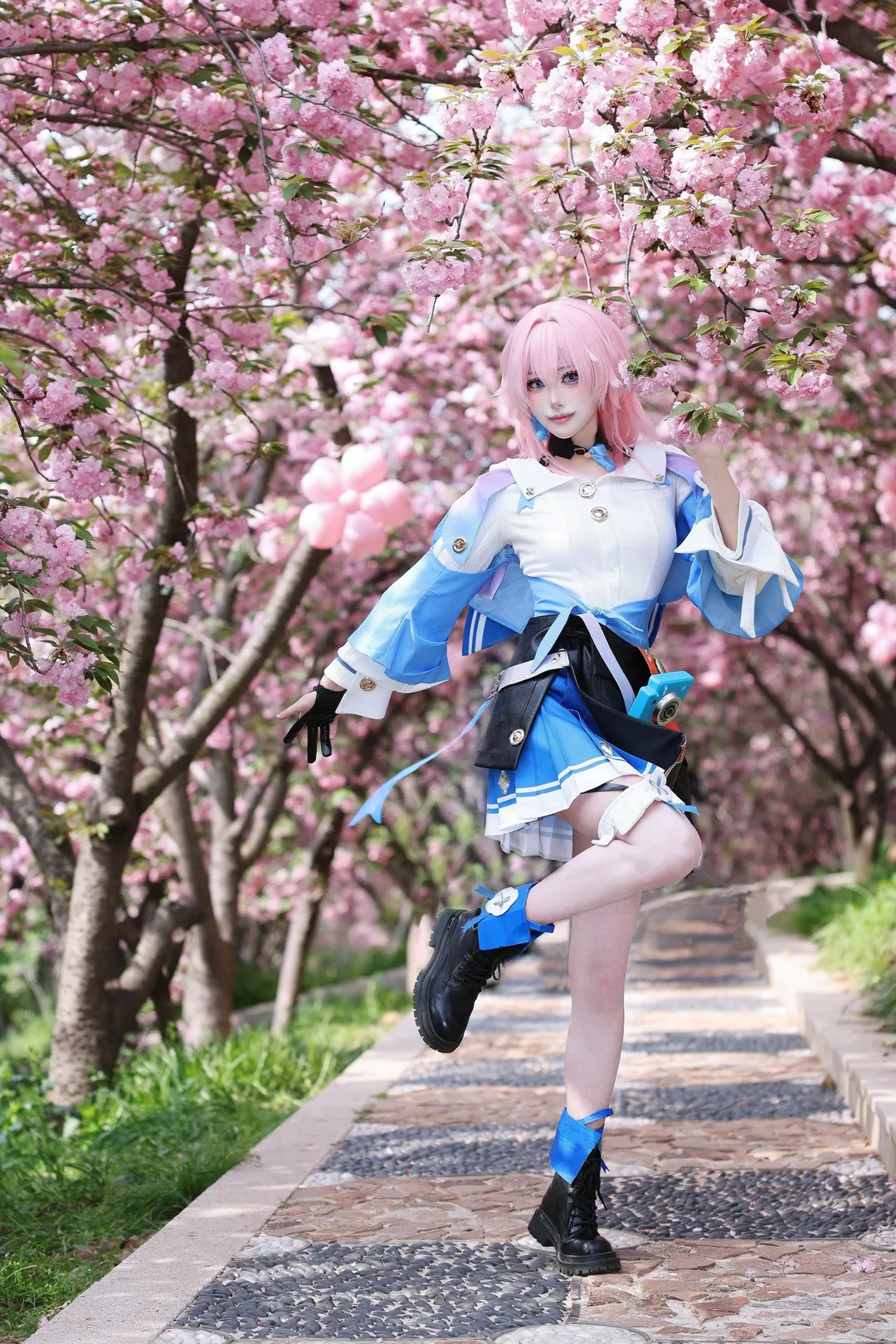 二次元摄影, 崩坏星穹铁道, 三月七cos, 樱花cos, 粉色系少女