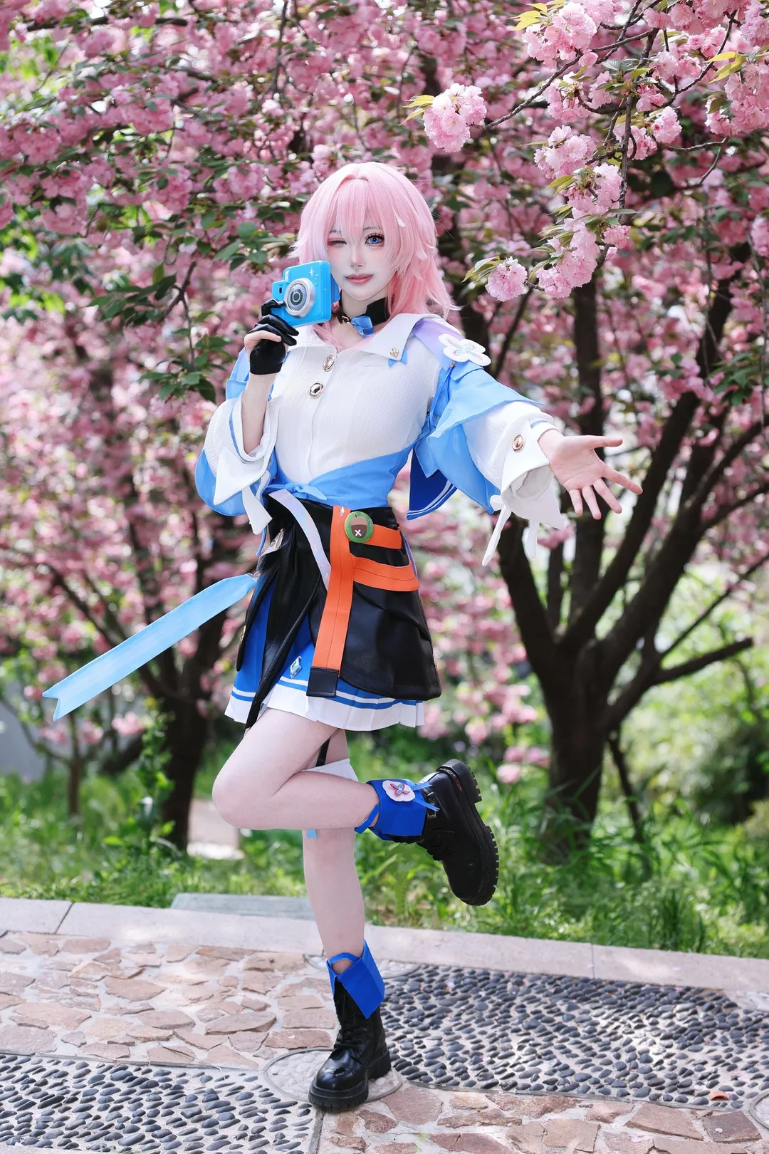 二次元摄影, 崩坏星穹铁道, 三月七cos, 樱花cos, 粉色系少女 - 第3张