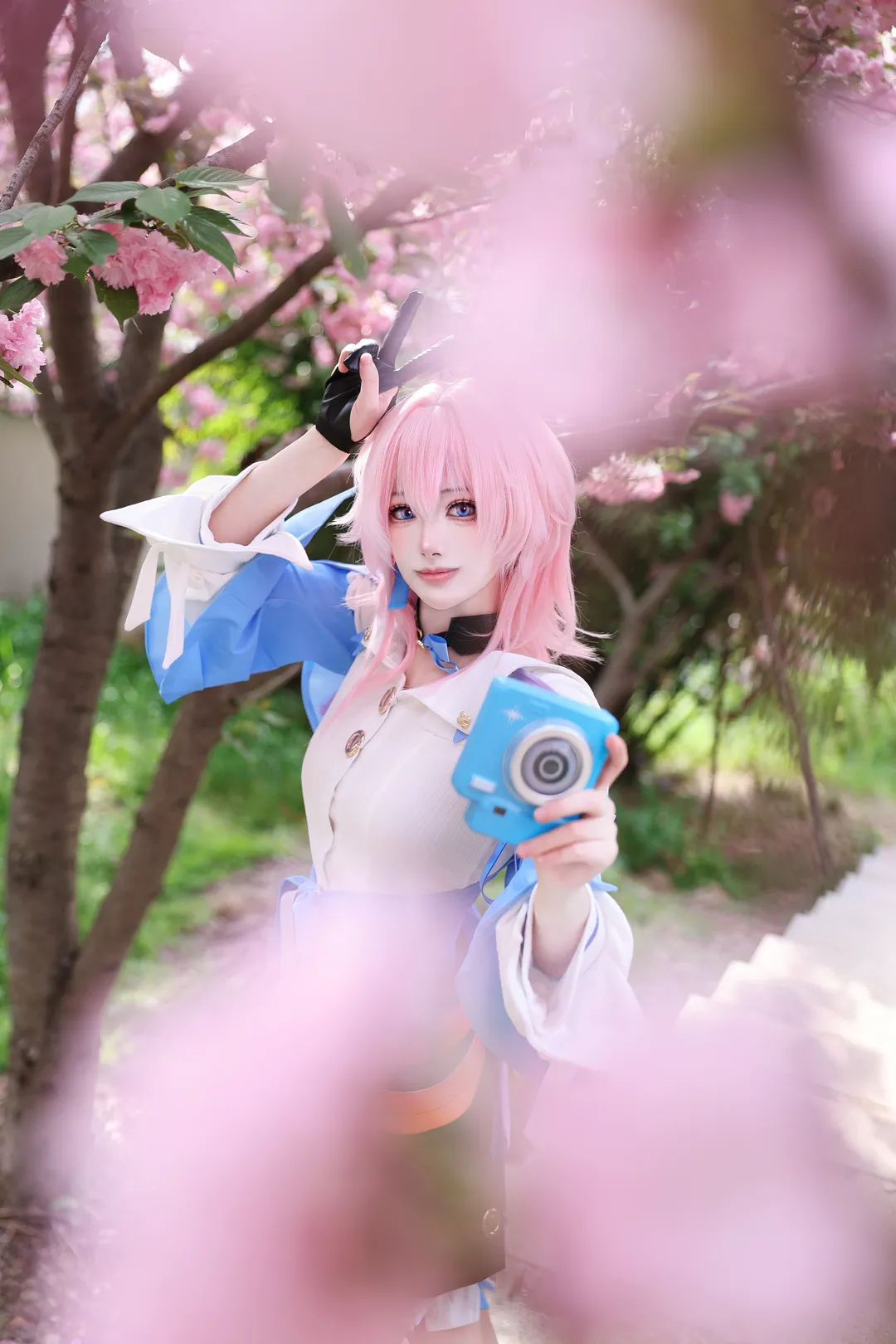 二次元摄影, 崩坏星穹铁道, 三月七cos, 樱花cos, 粉色系少女 - 第5张
