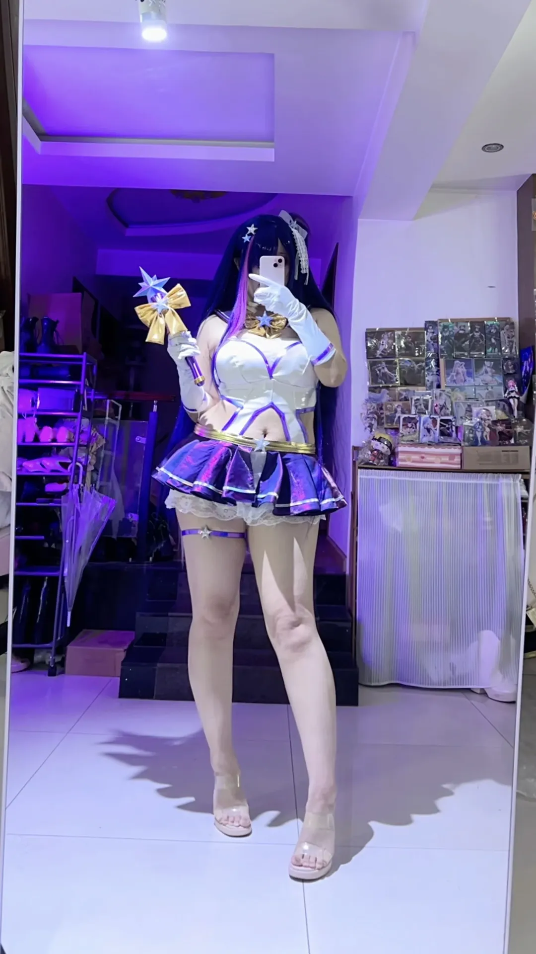 棕色尘埃2, 魔法少女装扮, cosplay对镜自拍, 帕莱特cos, 奇迹紫罗兰 - 第2张