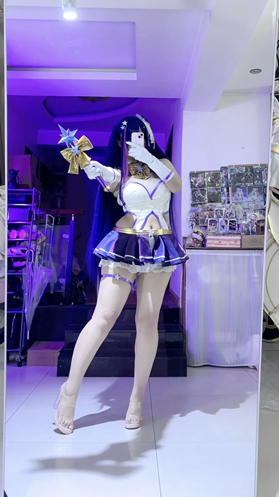 ブラウンダスト2, 魔法少女の衣装, コスプレ鏡越し自撮り, パレットコスプレ, ミラクルバイオレット