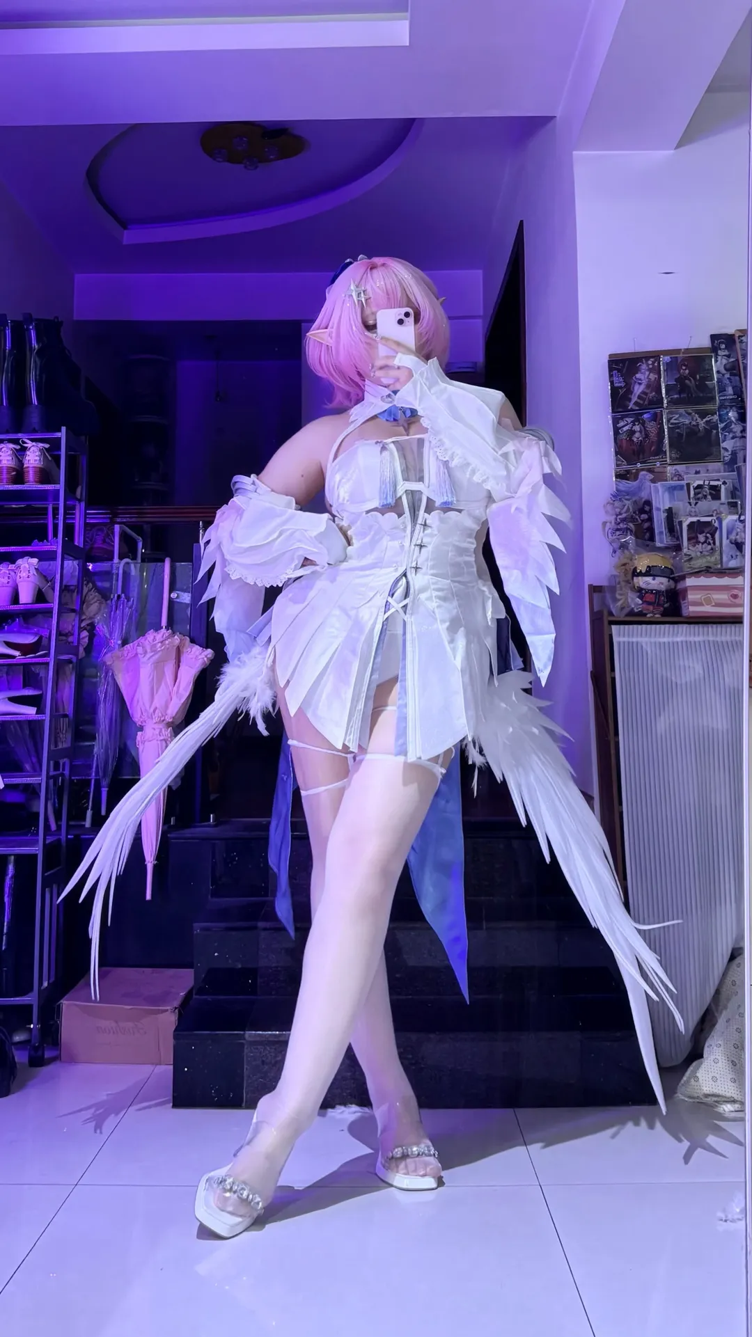 绝区零, 二次元装扮, 白丝穿搭, cosplay试衣, 蕾米埃尔cos - 第2张