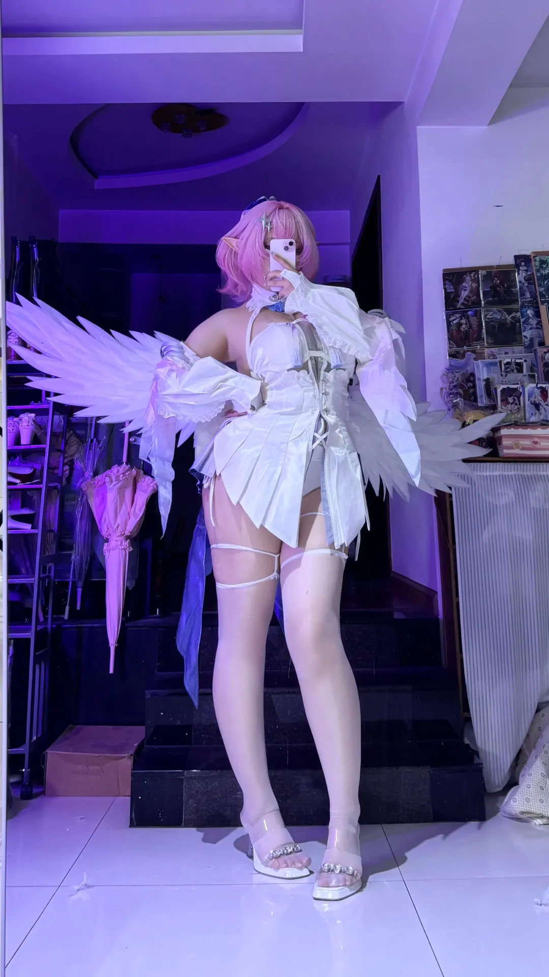 ゼンレスゾーンゼロ, 二次元ファッション, 白ニーソコーデ, コスプレ試着, レミエール コスプレ
