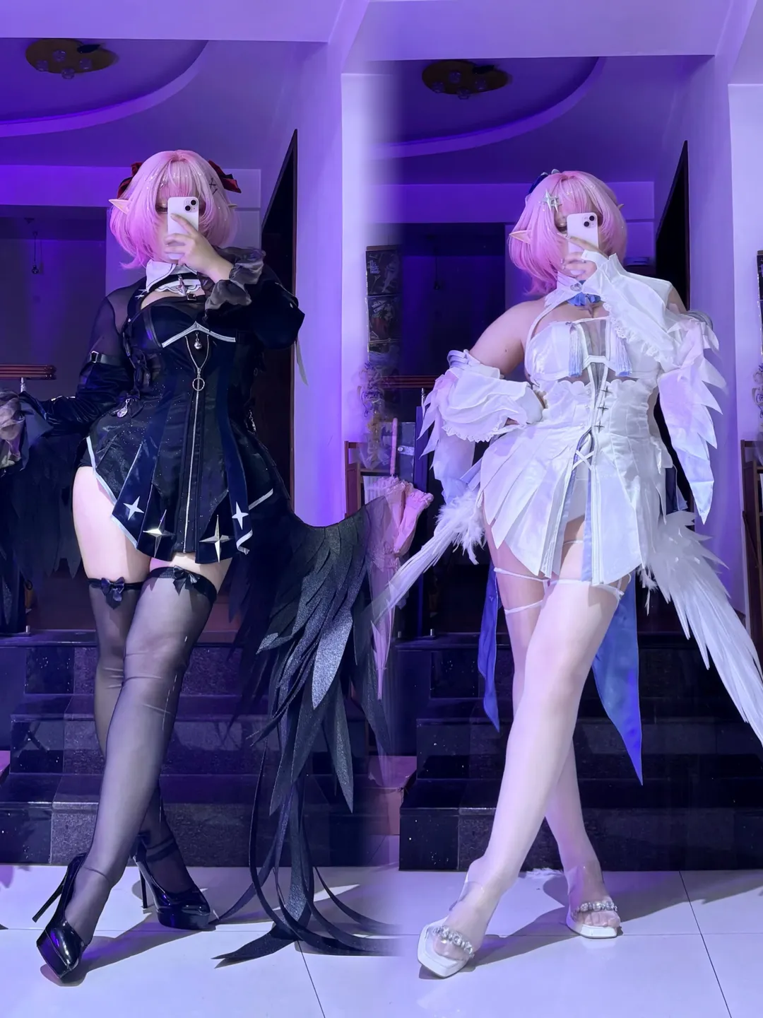 绝区零, Coser日常, 蕾米埃尔cos, cosplay穿搭分享, 黑白双子 - 第1张