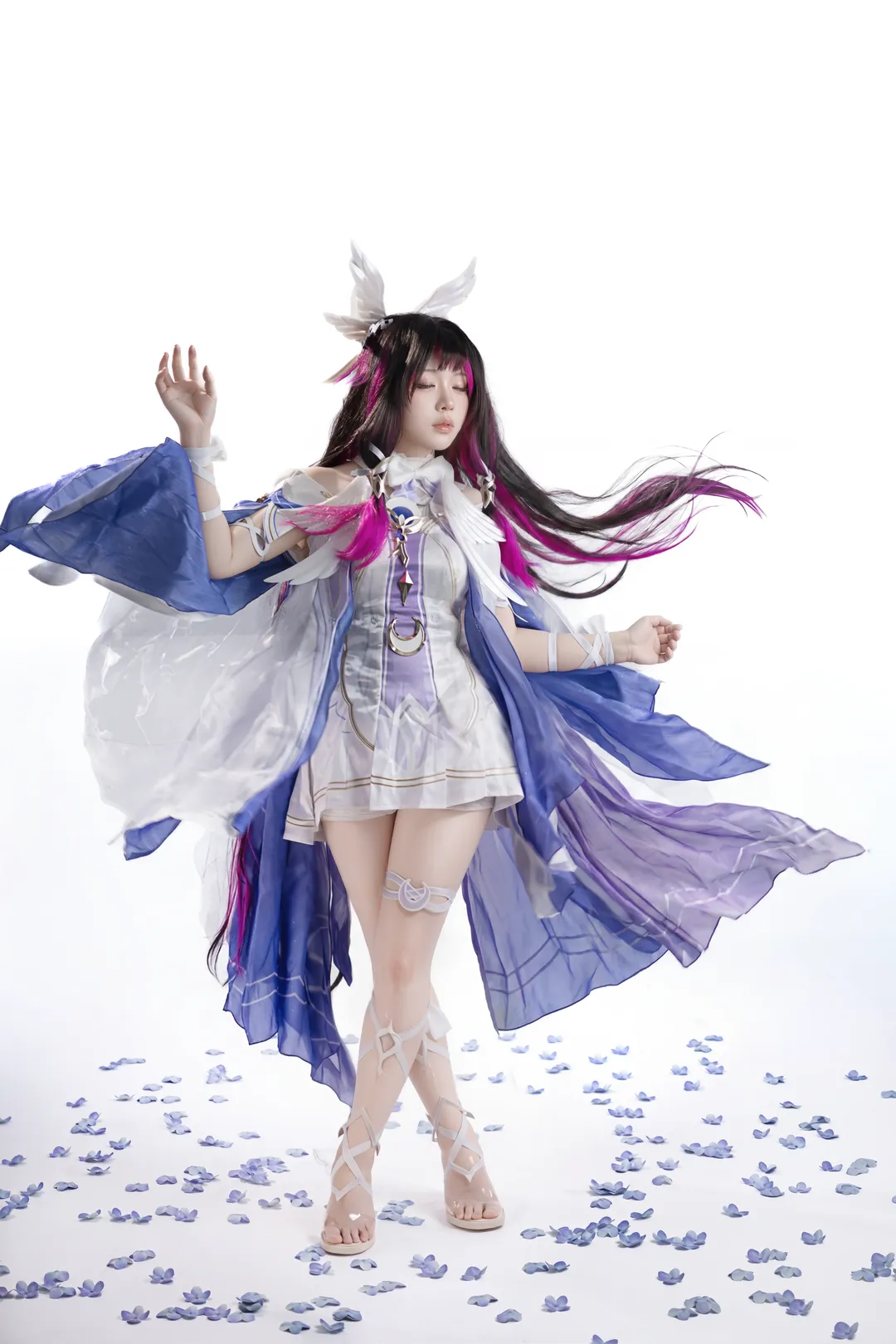 二次元少女, 原神cos, cosplay正片, 白棚摄影, 仙侠风cos - 第2张