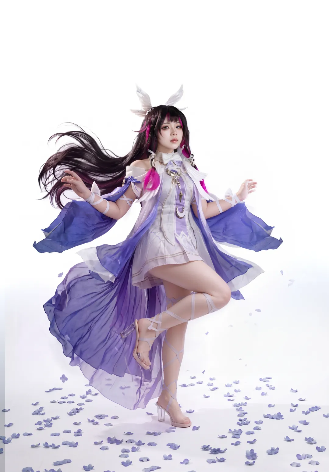 二次元少女, 原神cos, cosplay正片, 白棚摄影, 仙侠风cos