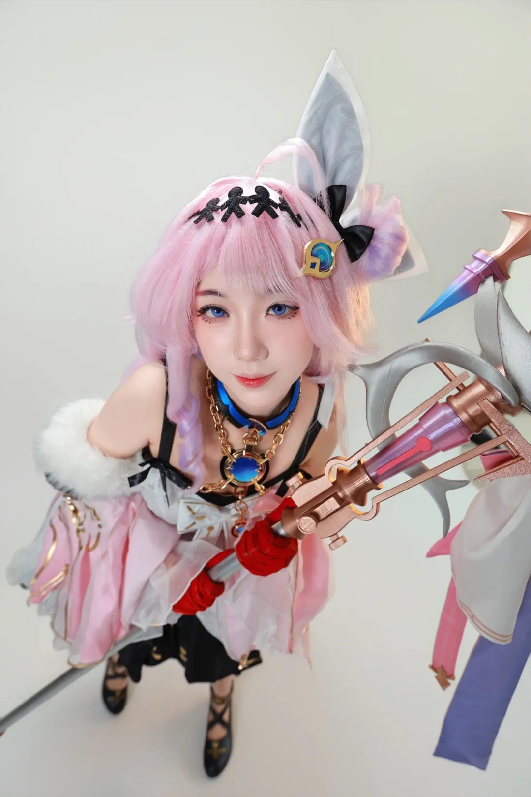 达妮娅cos, cosplay摄影, 奇幻装扮, 粉色兽耳, 可爱少女 - 第2张