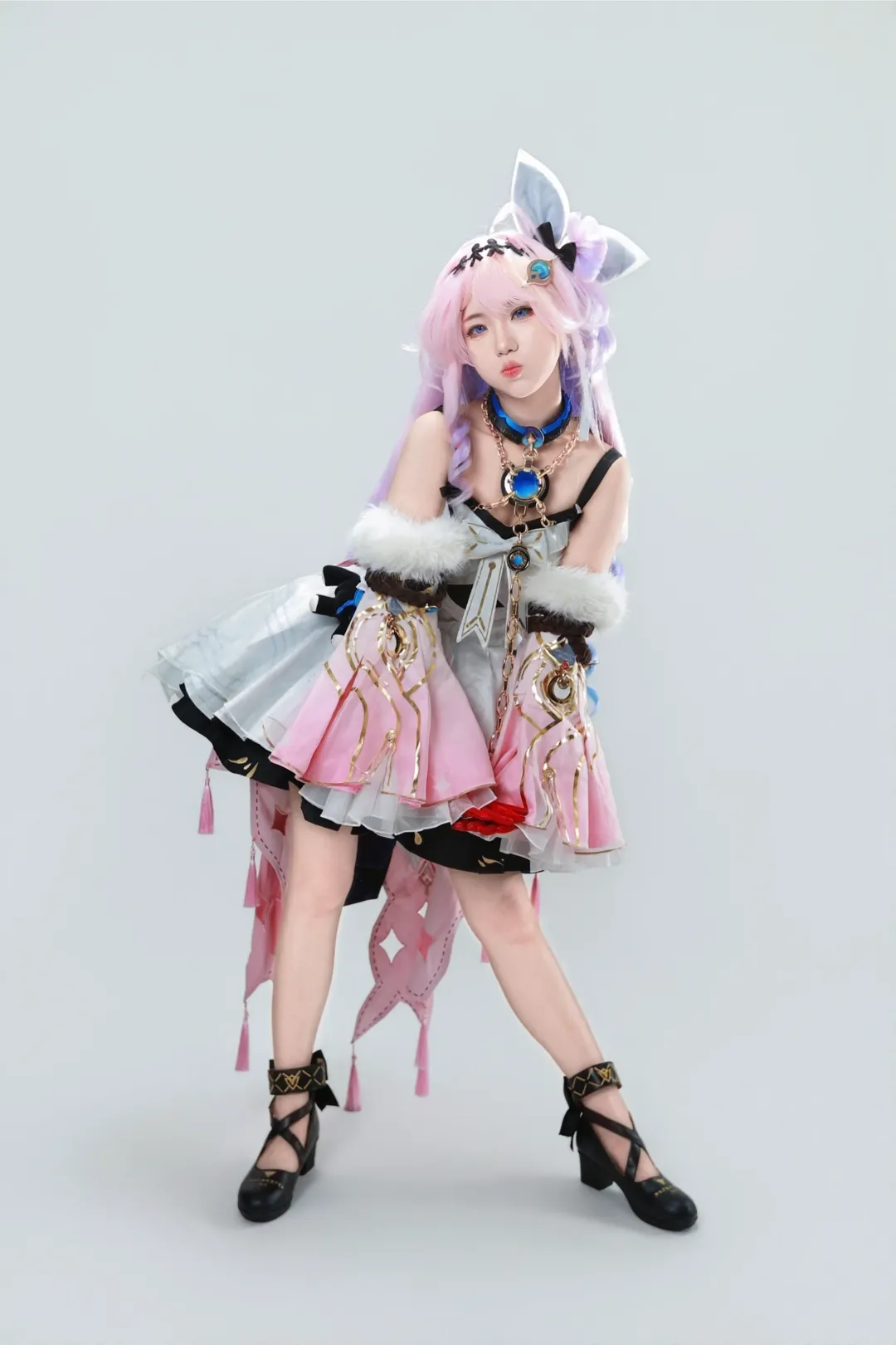 达妮娅cos, cosplay摄影, 奇幻装扮, 粉色兽耳, 可爱少女 - 第3张