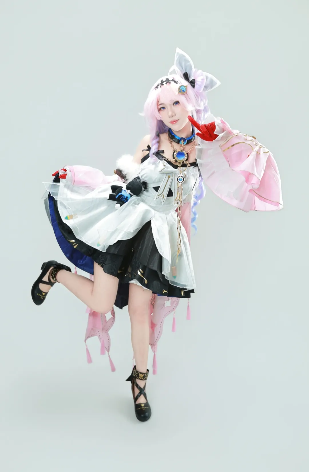 达妮娅cos, cosplay摄影, 奇幻装扮, 粉色兽耳, 可爱少女