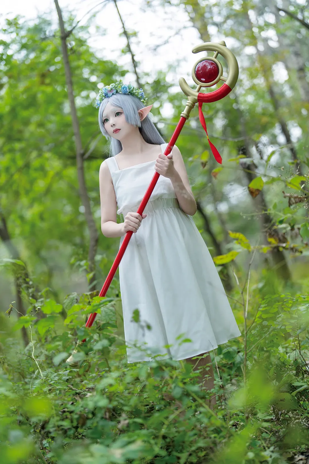 Forest photography, Cosplay photoshoot, Frieren: Beyond Journey's End, Frieren cosplay, Elf ear wig - Image 2
