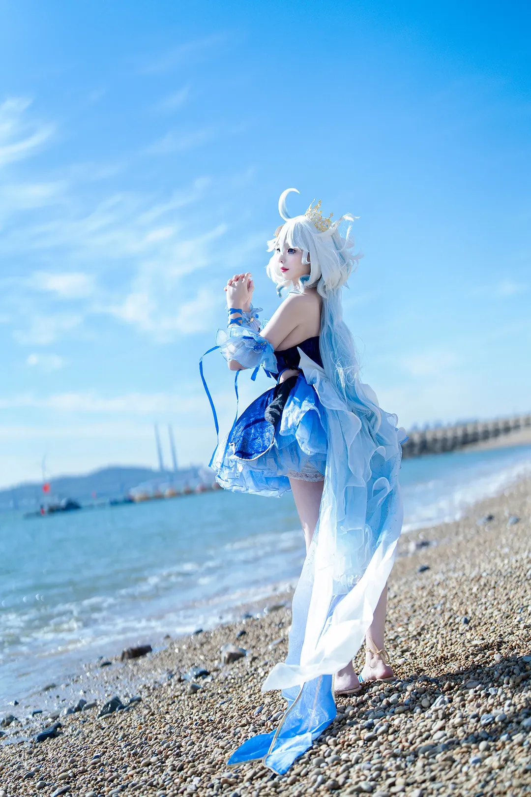 原神, 海辺の写真, フリーナ コスプレ, コスプレ日常, 原神コスプレ - 2枚目