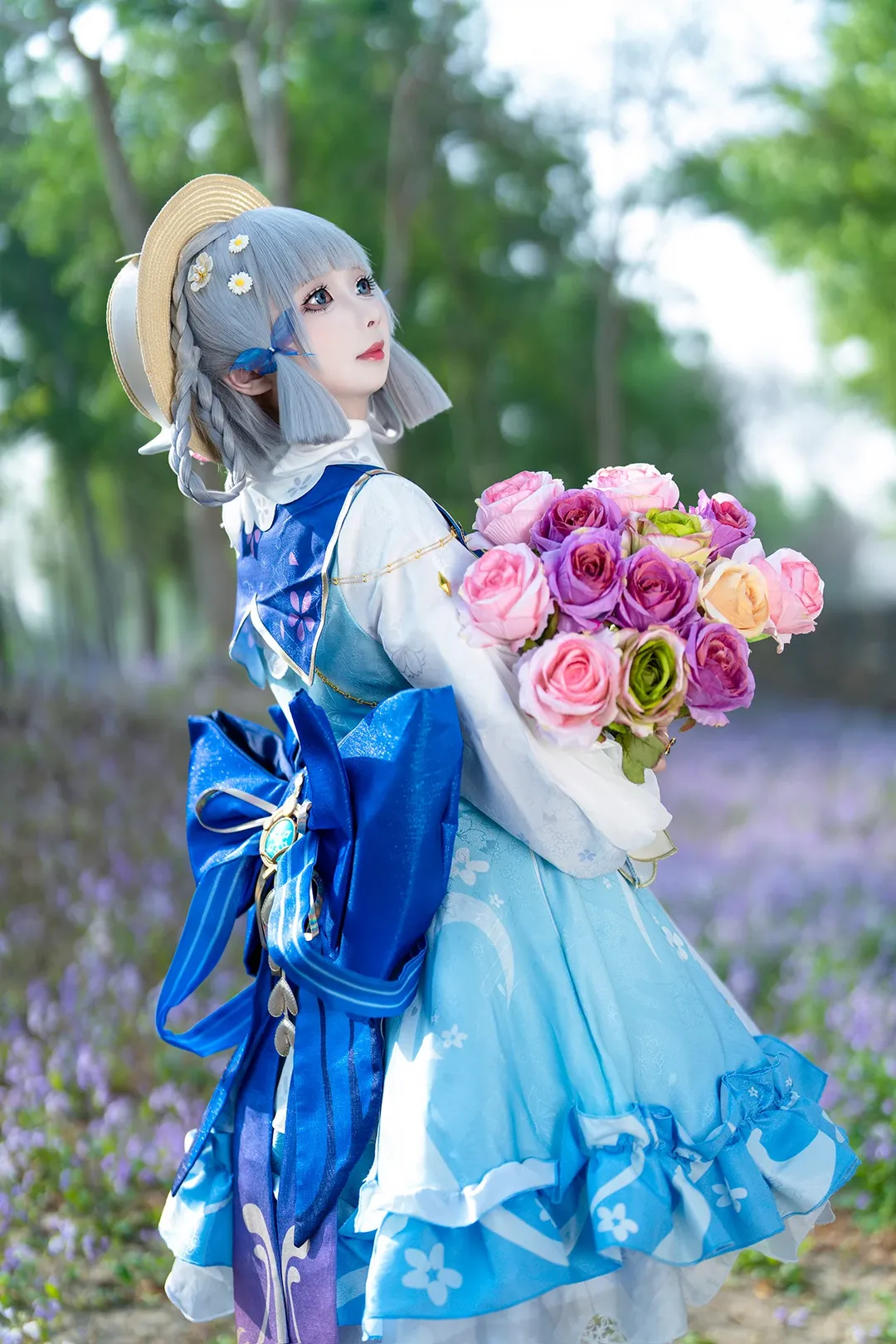 原神, 神里绫华cos, 花时来信, 二次元cos, cosplay摄影 - 第2张