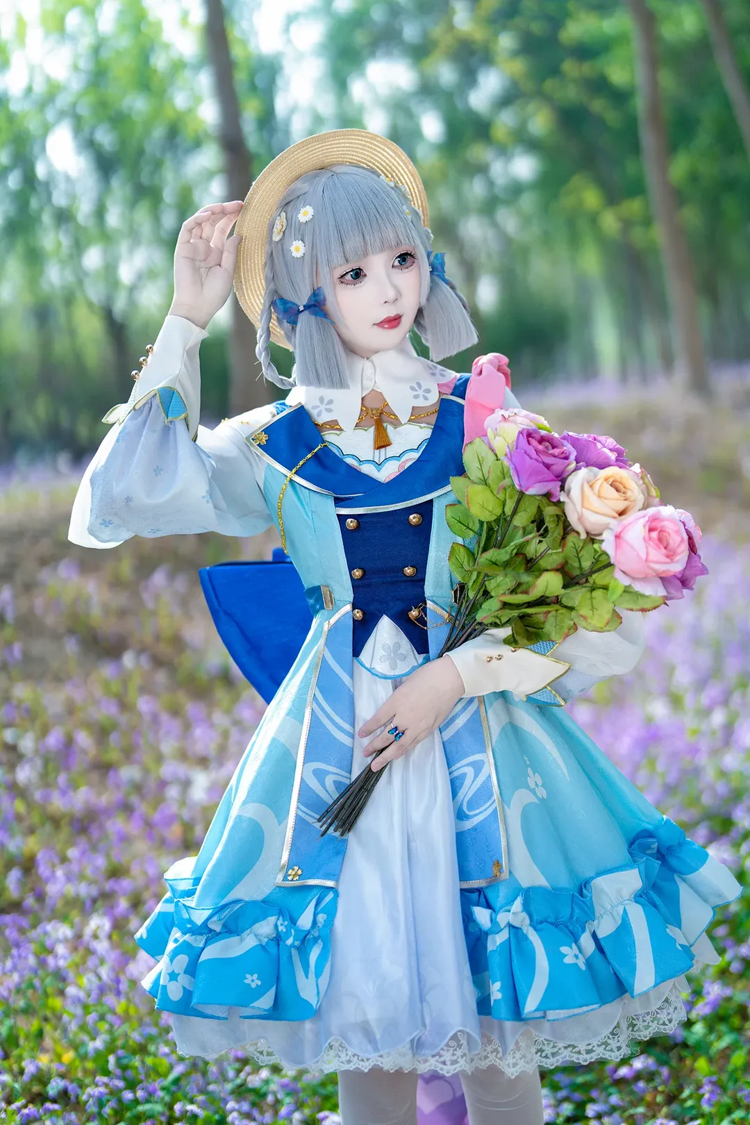 原神, 神里绫华cos, 花时来信, 二次元cos, cosplay摄影