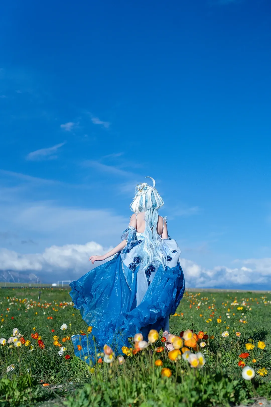 原神, 芙宁娜cos, 原神cosplay, 枫丹角色, 赛里木湖外景 - 第2张