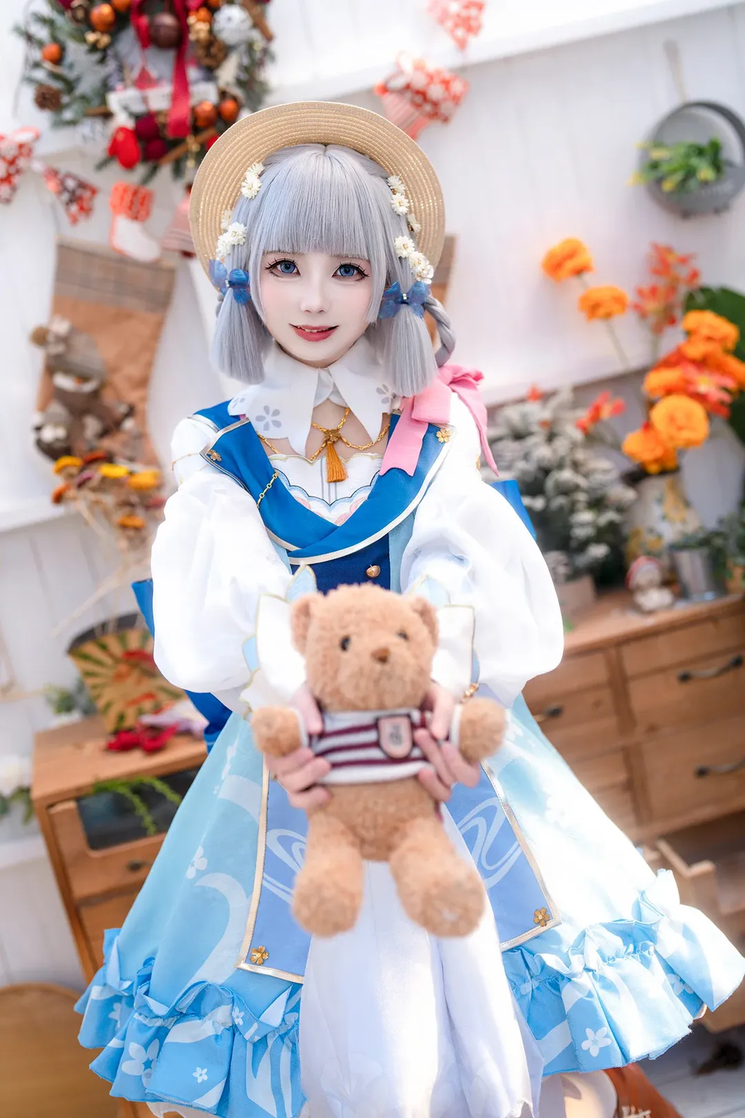原神, 神里绫华cos, 提瓦特工坊, 花时来信, cosplay摄影 - 第1张