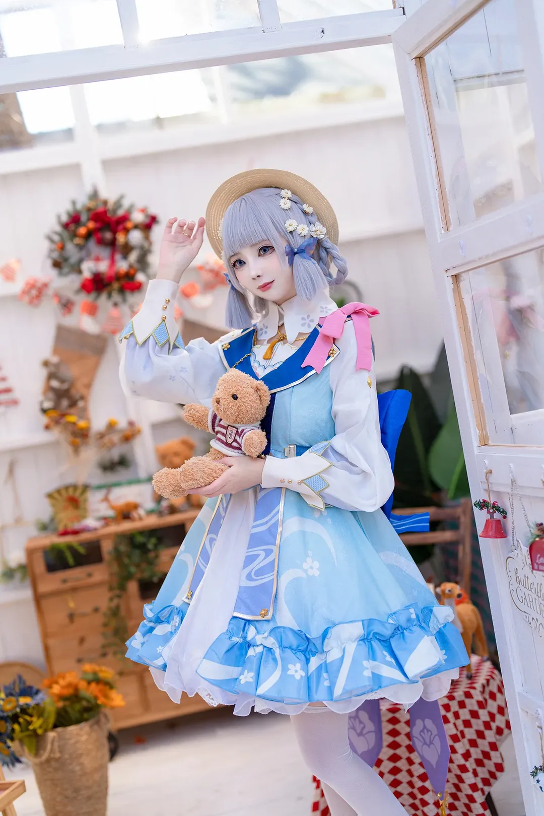 原神, 神里绫华cos, 提瓦特工坊, 花时来信, cosplay摄影
