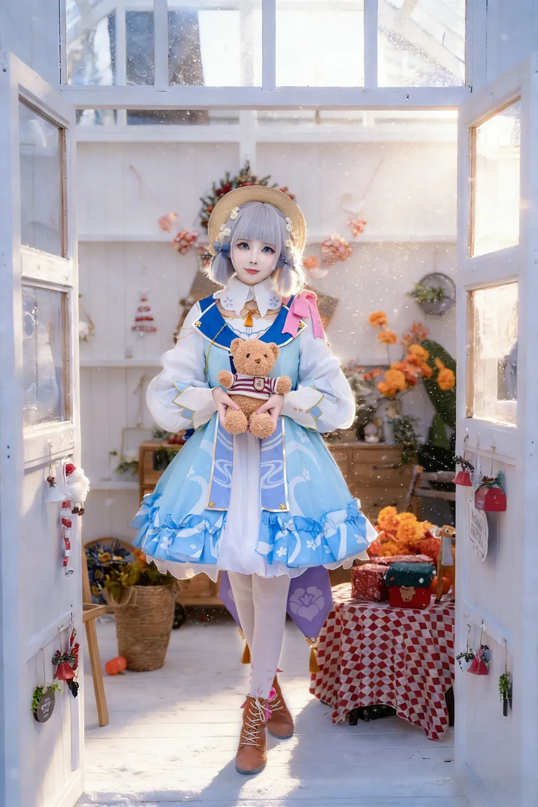 原神, 神里綾華 コスプレ, コスプレ撮影, 二次元ファッション, 温室撮影 - 2枚目