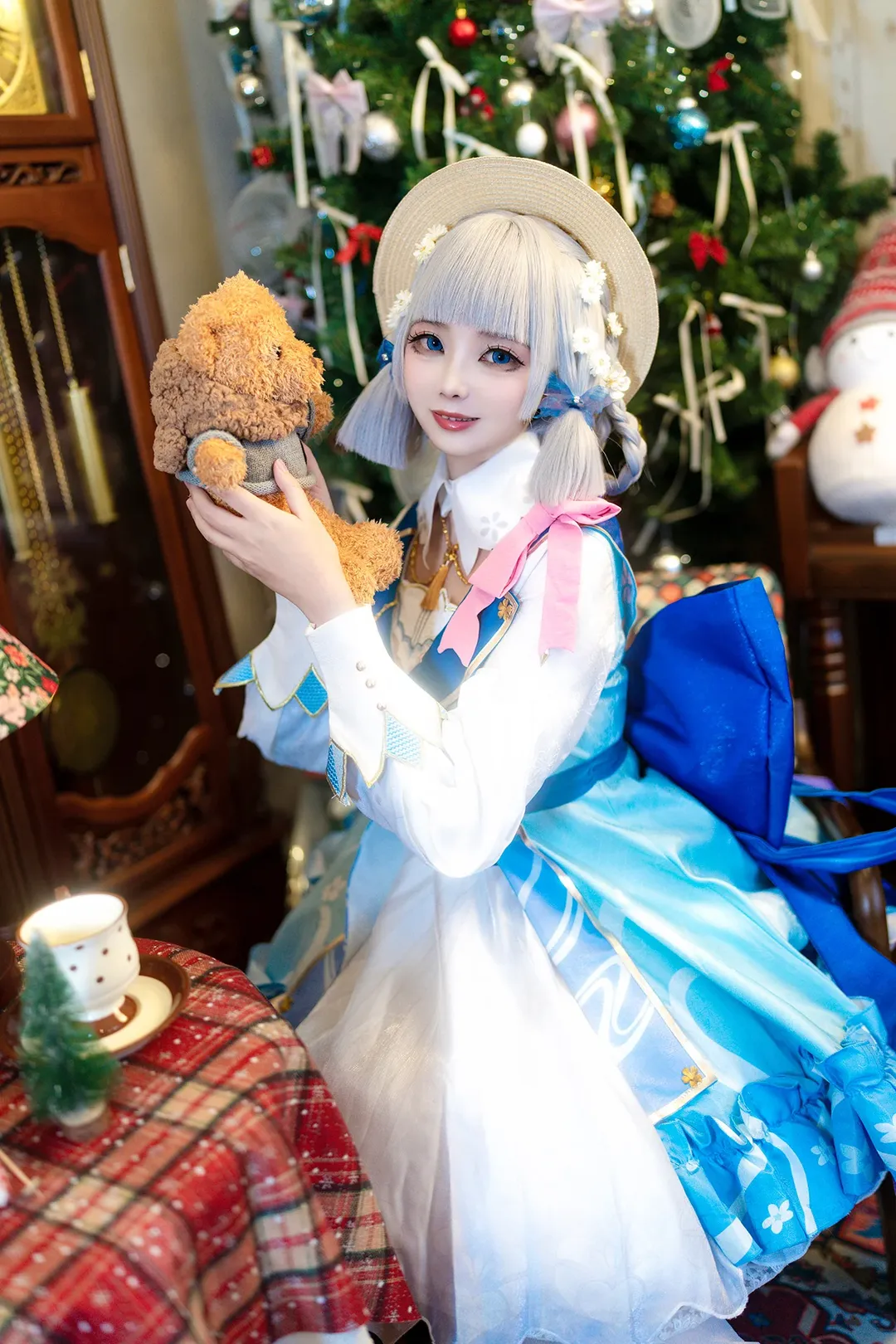 二次元, 原神, cosplay, 神里绫华cos, 花时来信 - 第2张