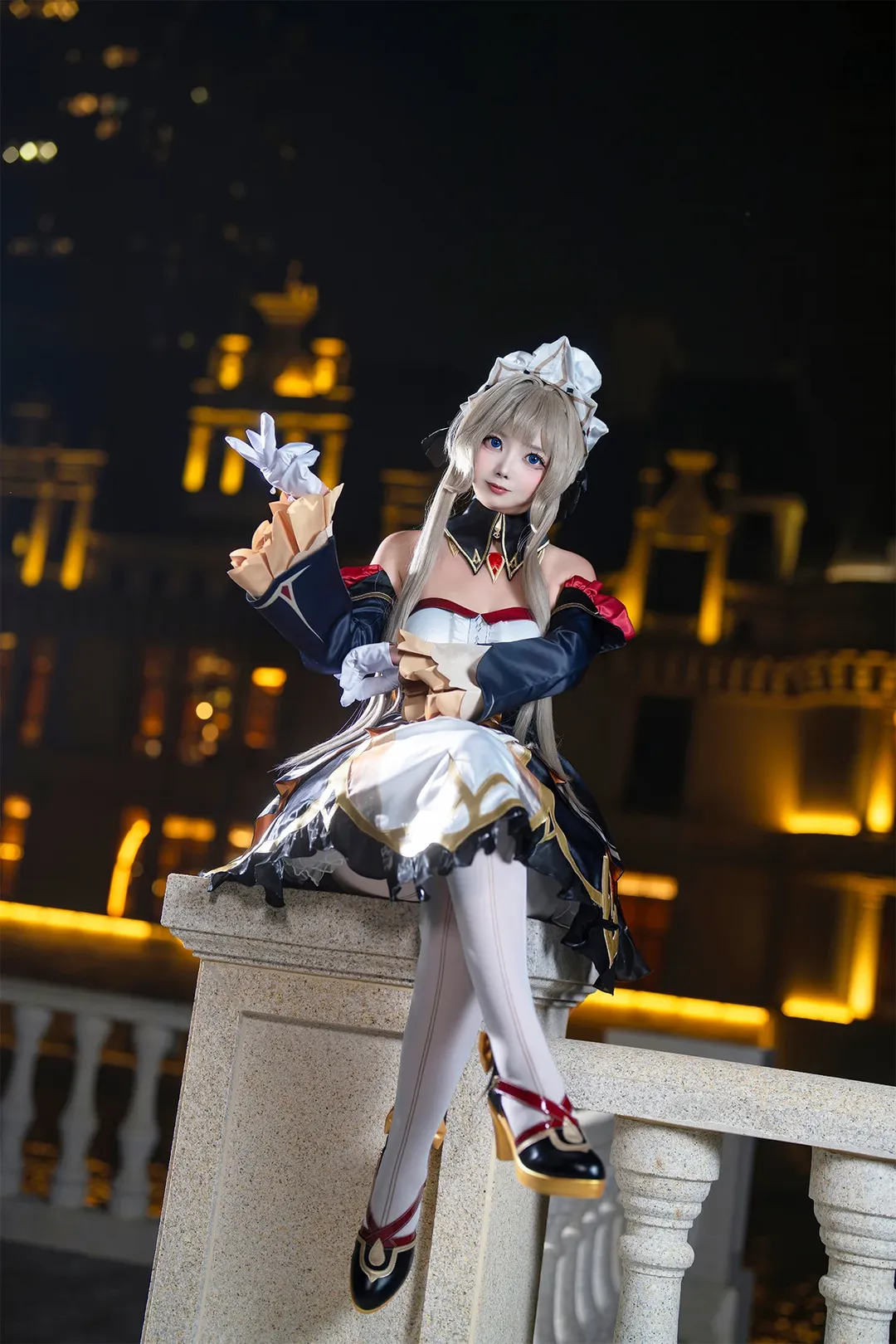 桑多涅cos, 原神, cosplay摄影, 夜景cos, 二次元服装 - 第1张